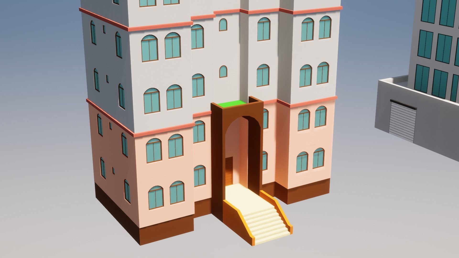 Low Poly Apartments - ED Model 5 Low-poly 3D model_5