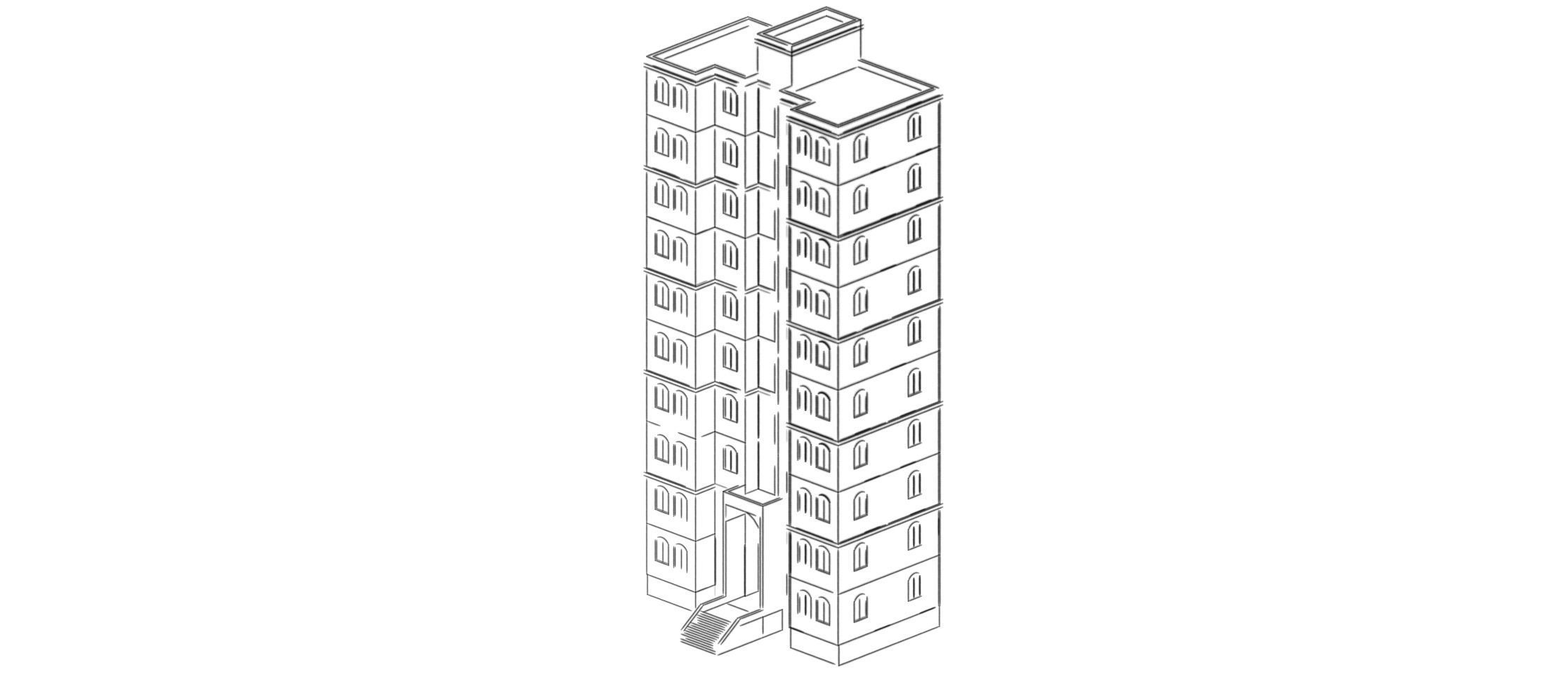 Low Poly Apartments - ED Model 5 Low-poly 3D model_24