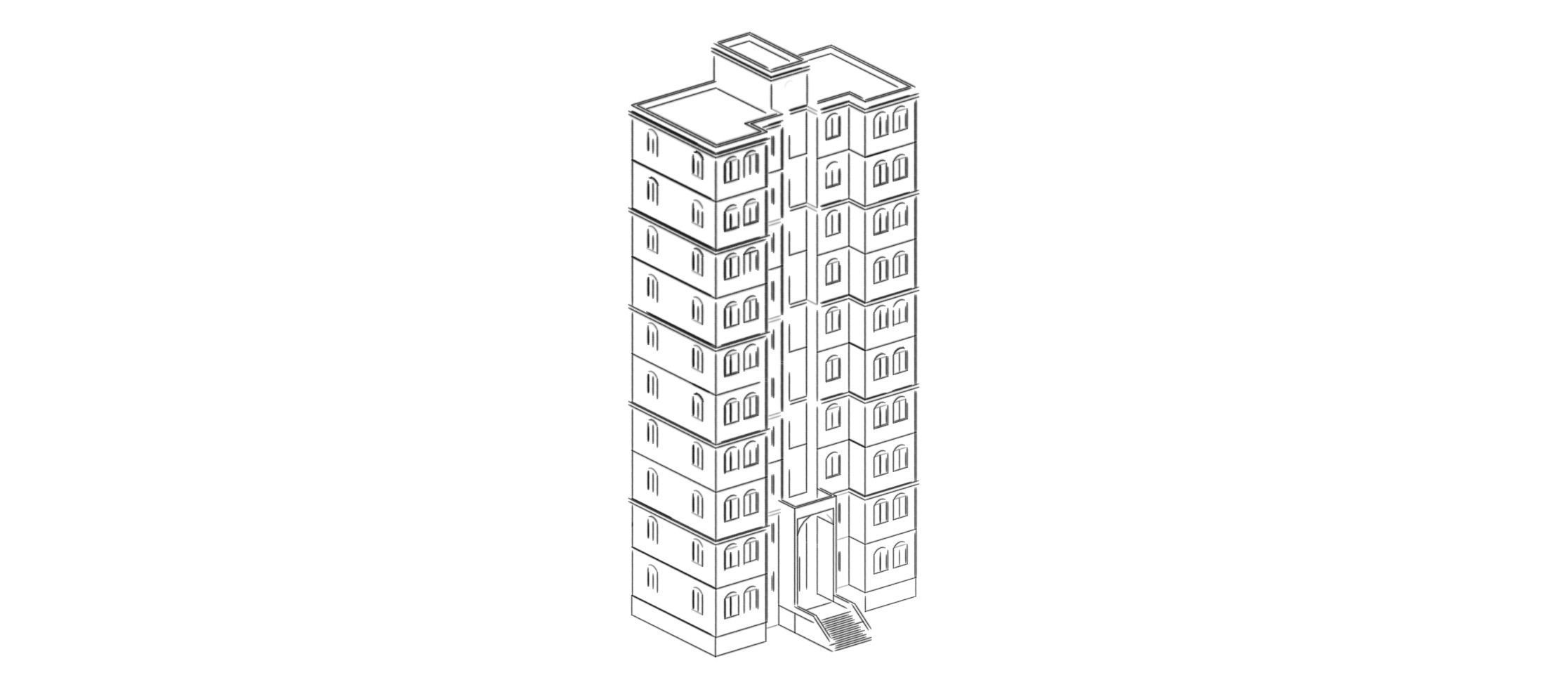 Low Poly Apartments - ED Model 5 Low-poly 3D model_21