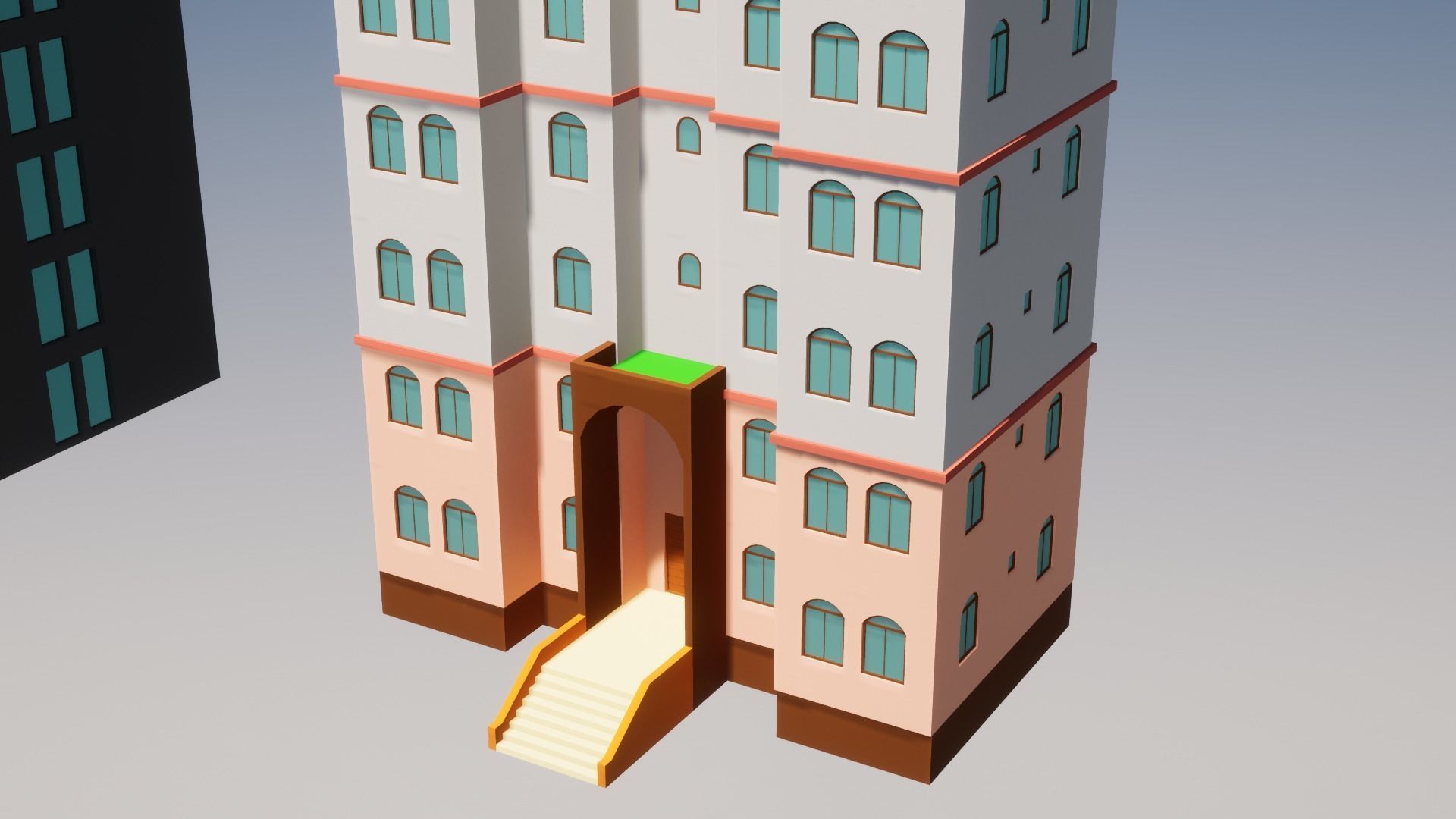 Low Poly Apartments - ED Model 5 Low-poly 3D model_6