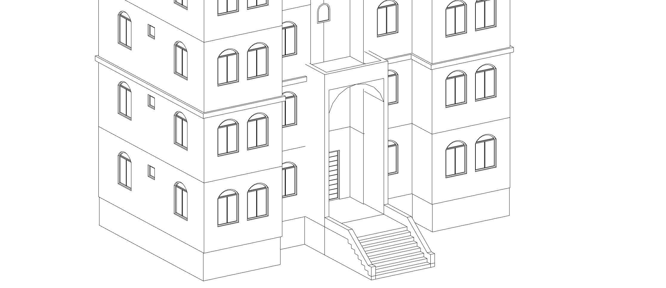 Low Poly Apartments - ED Model 5 Low-poly 3D model_15
