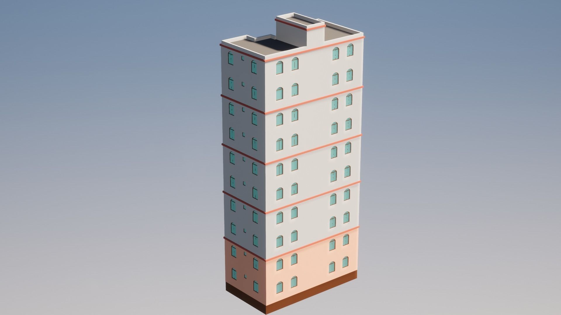 Low Poly Apartments - ED Model 5 Low-poly 3D model_31