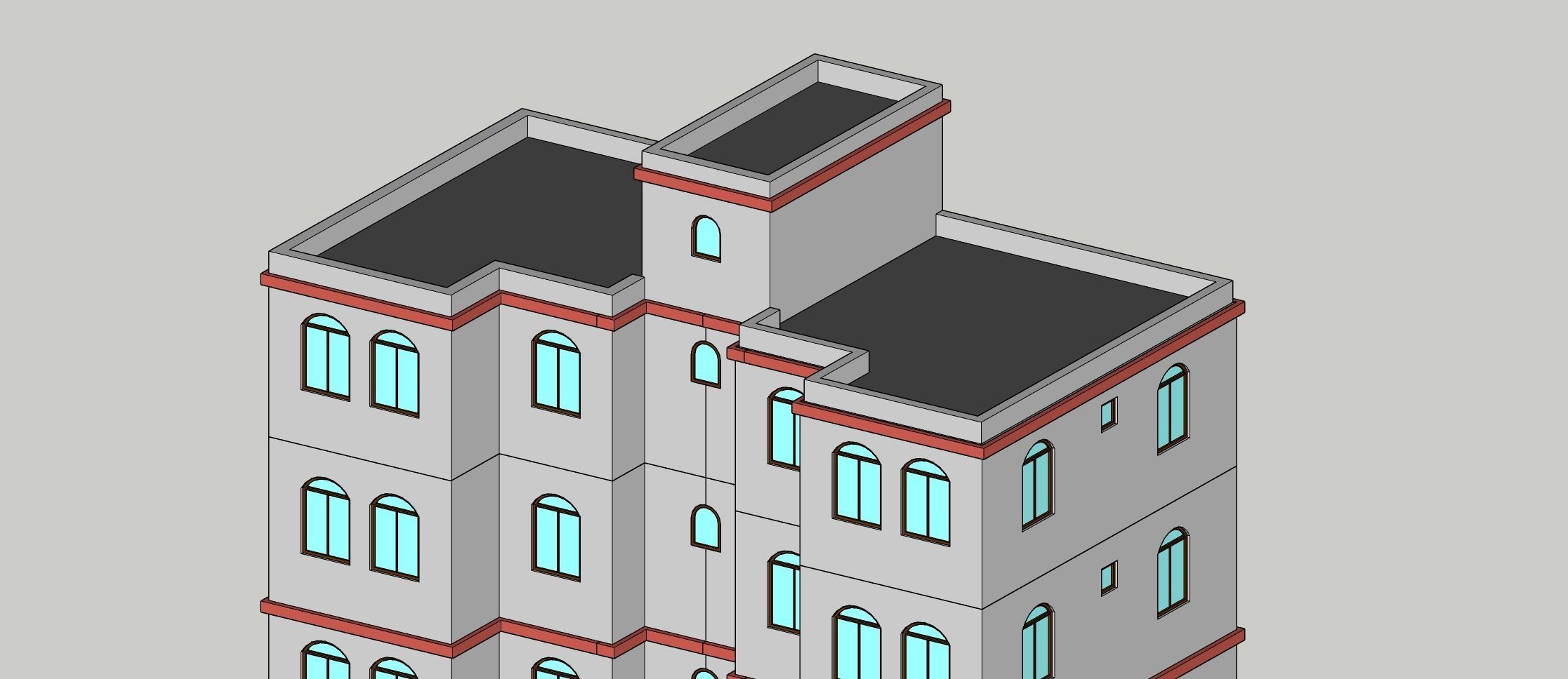 Low Poly Apartments - ED Model 5 Low-poly 3D model_8