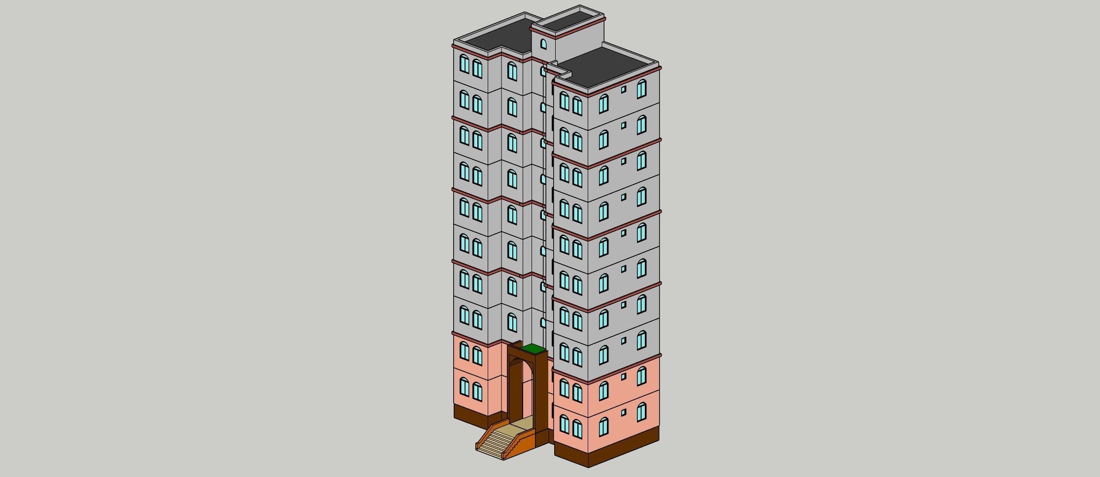 Low Poly Apartments - ED Model 5 Low-poly 3D model_22