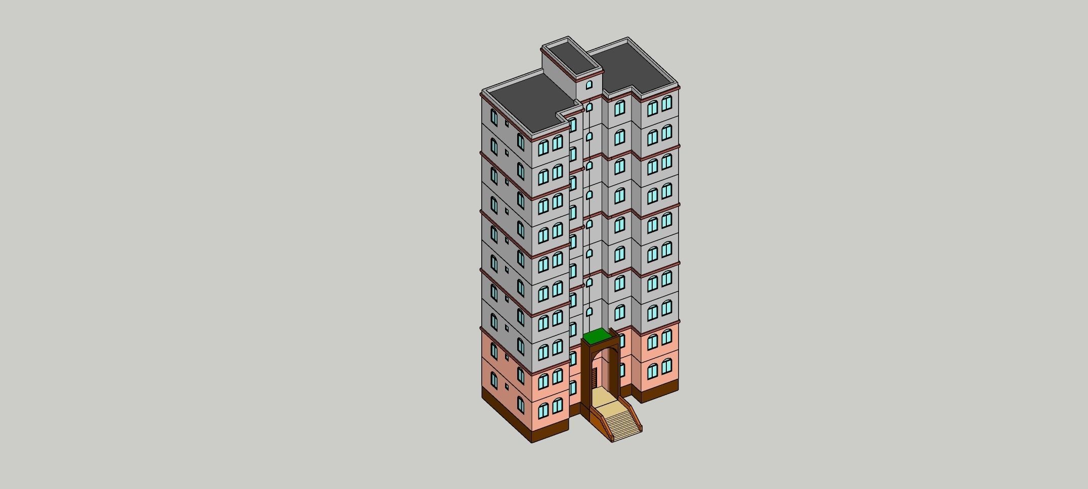Low Poly Apartments - ED Model 5 Low-poly 3D model_37