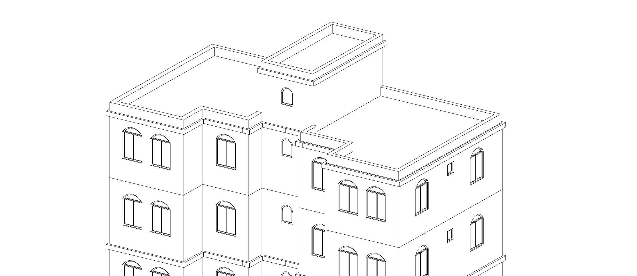 Low Poly Apartments - ED Model 5 Low-poly 3D model_9