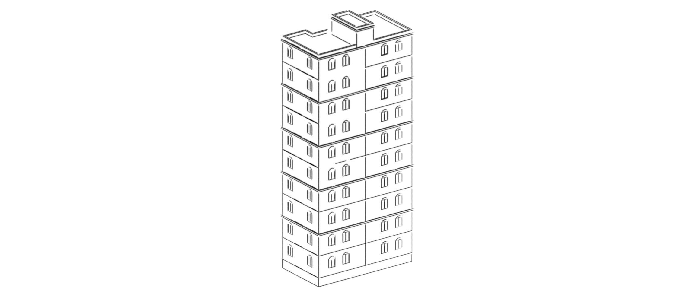 Low Poly Apartments - ED Model 5 Low-poly 3D model_27