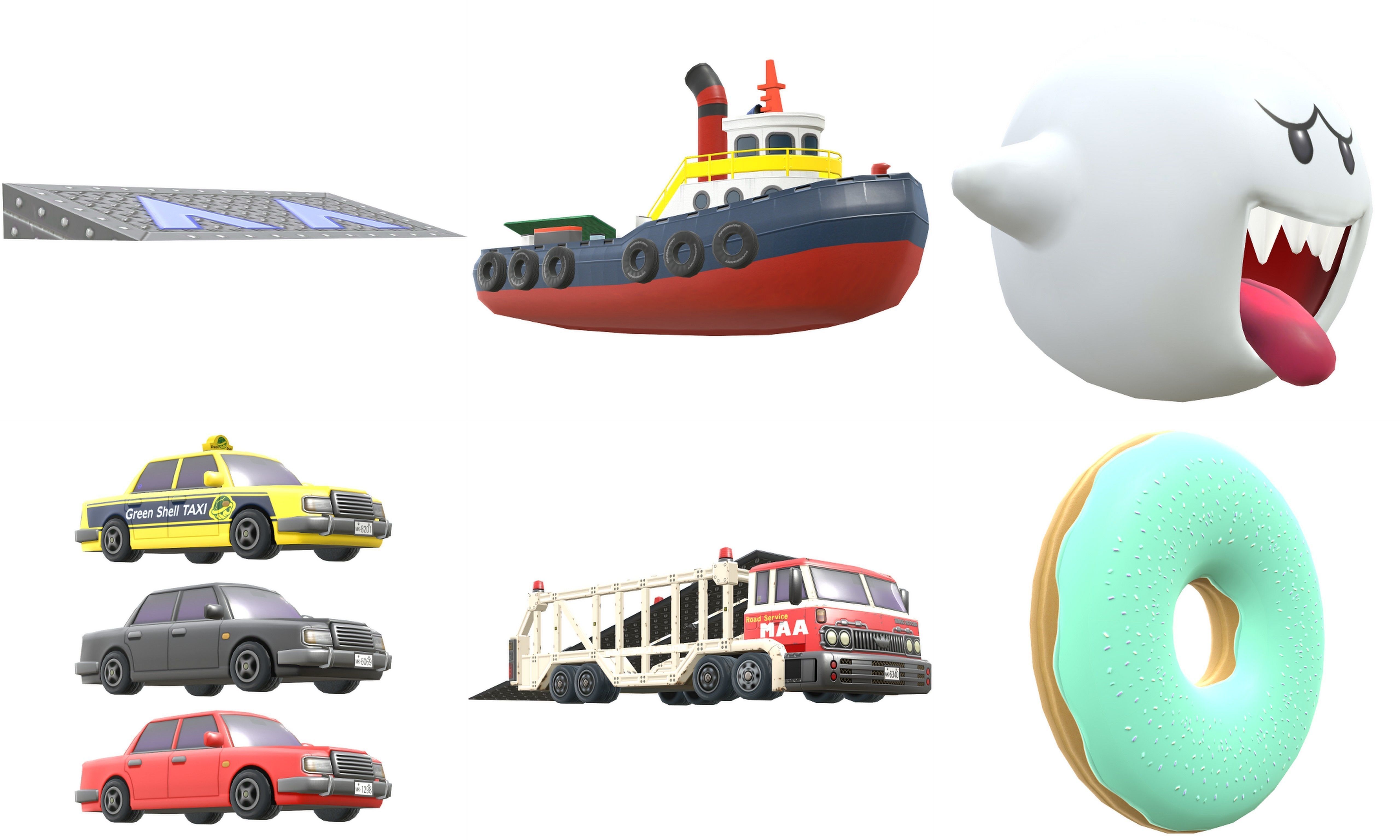 Collection Cartoon - Characters objects locations Low-poly 3D model_27