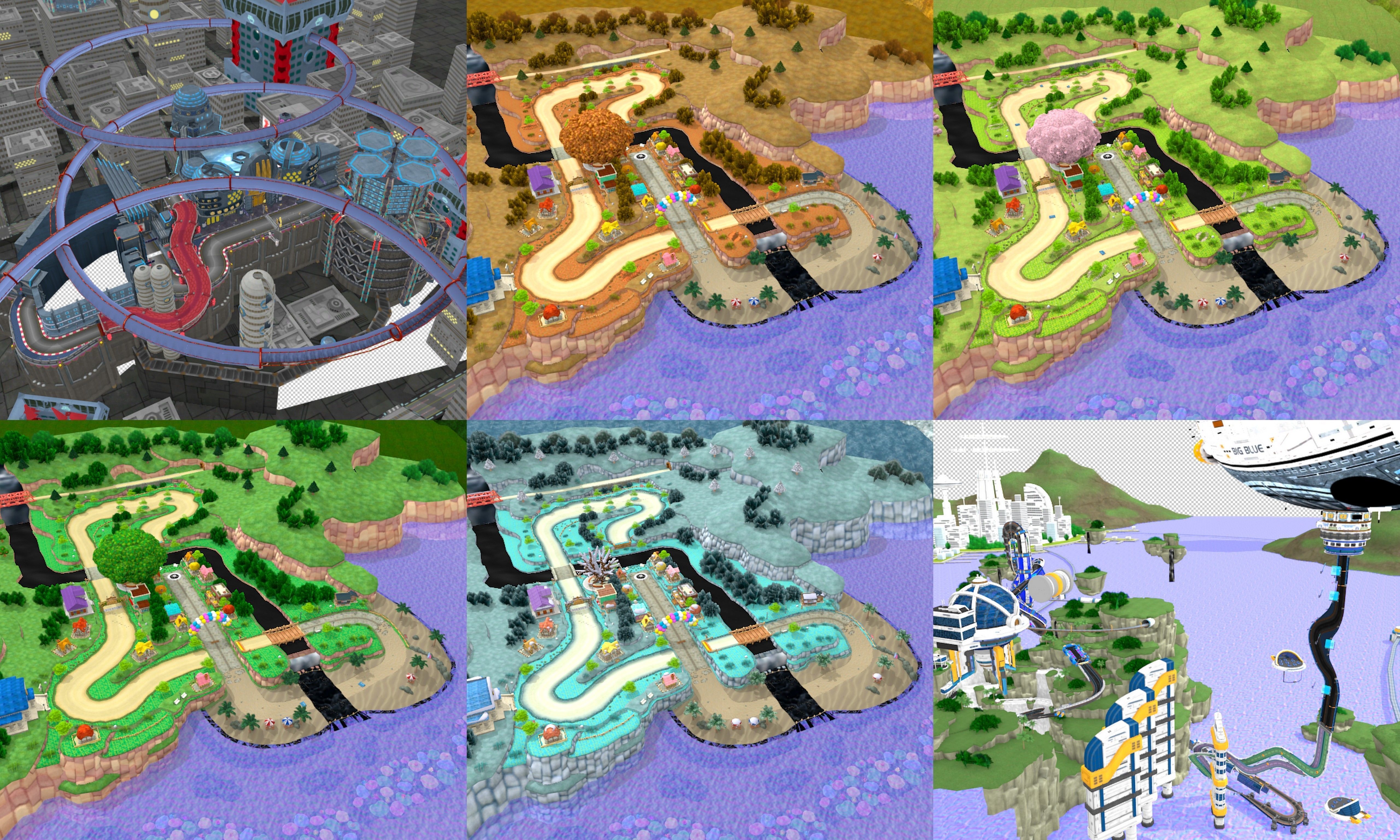 Collection Cartoon - Characters objects locations Low-poly 3D model_8