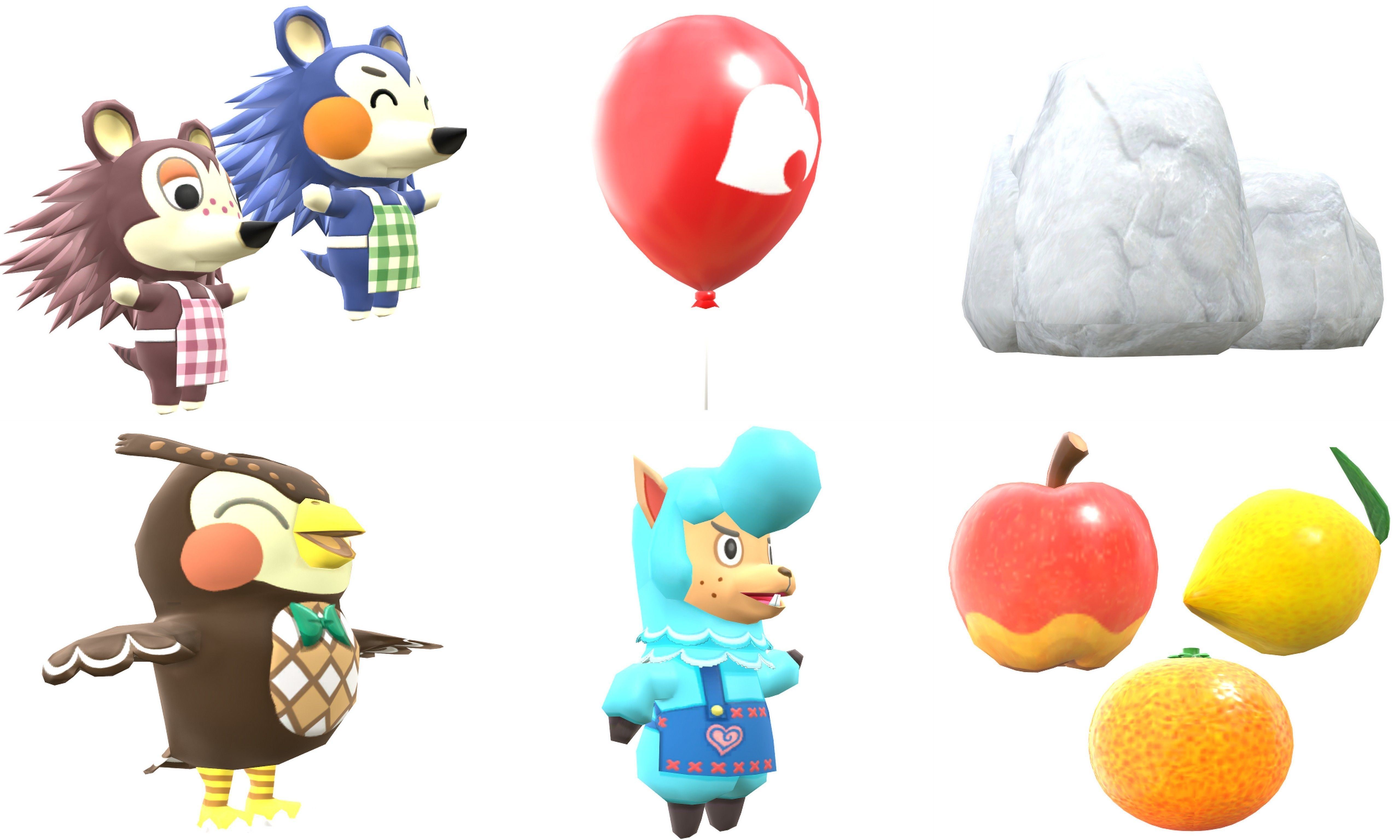 Collection Cartoon - Characters objects locations Low-poly 3D model_25