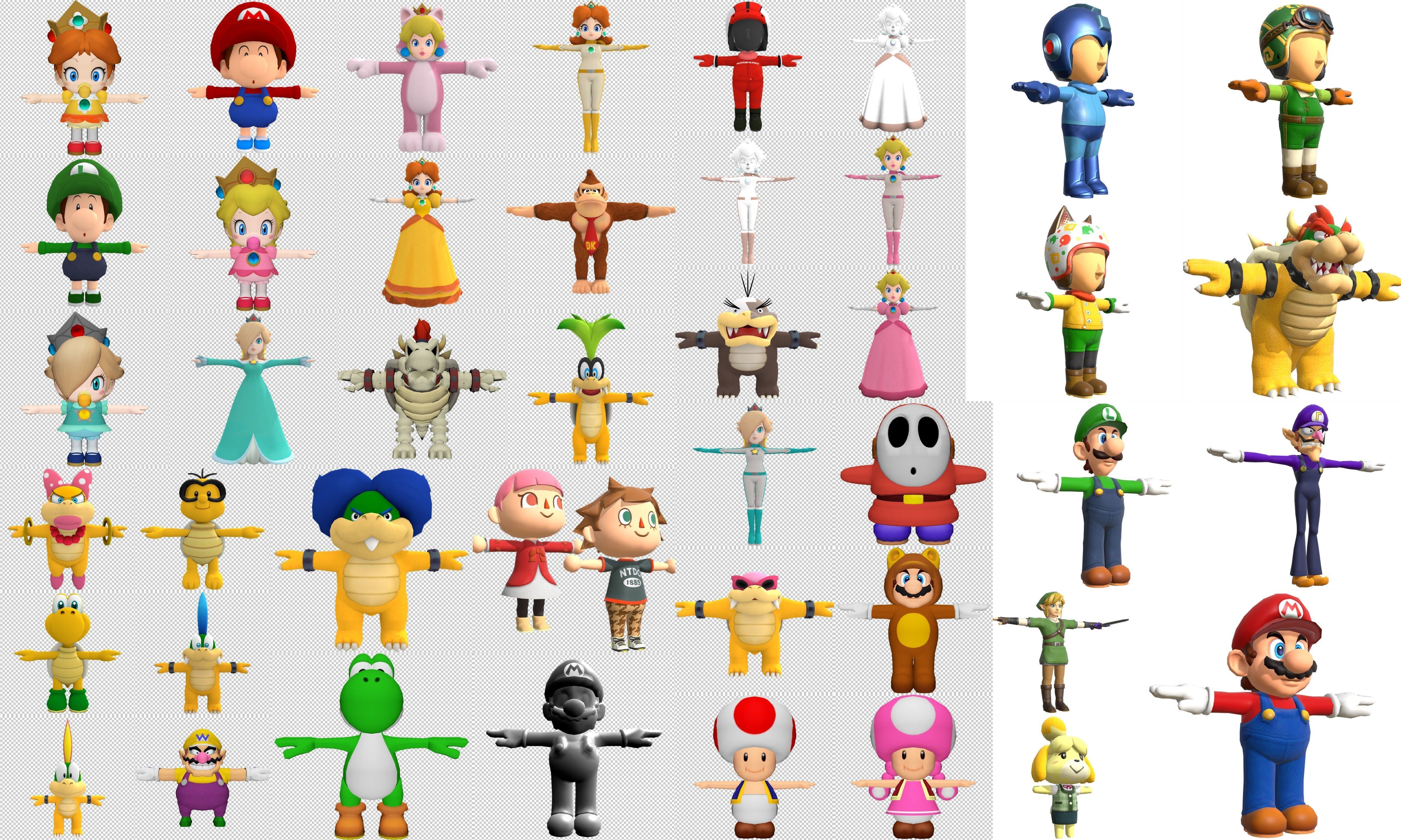 Collection Cartoon - Characters objects locations Low-poly 3D model_16