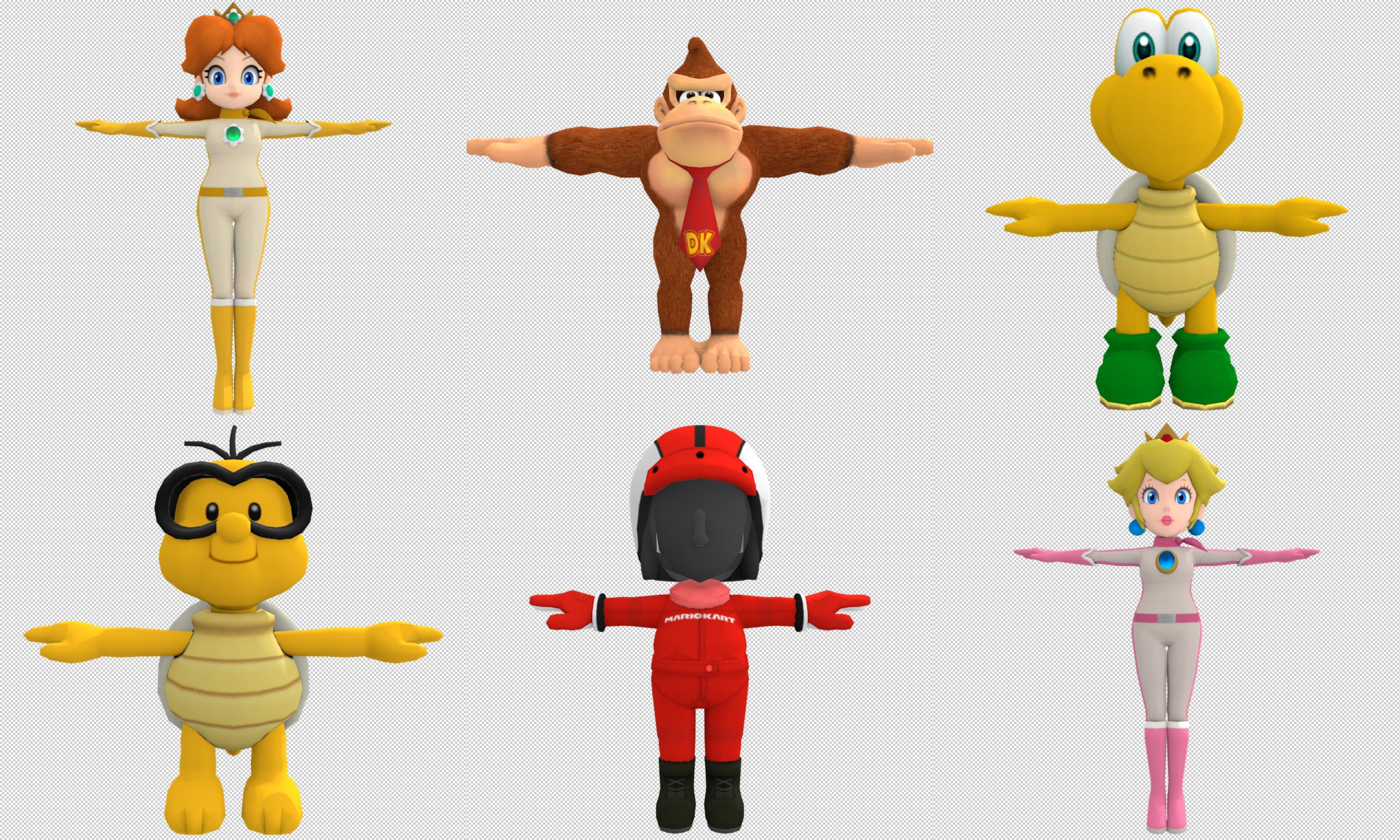 Collection Cartoon - Characters objects locations Low-poly 3D model_18