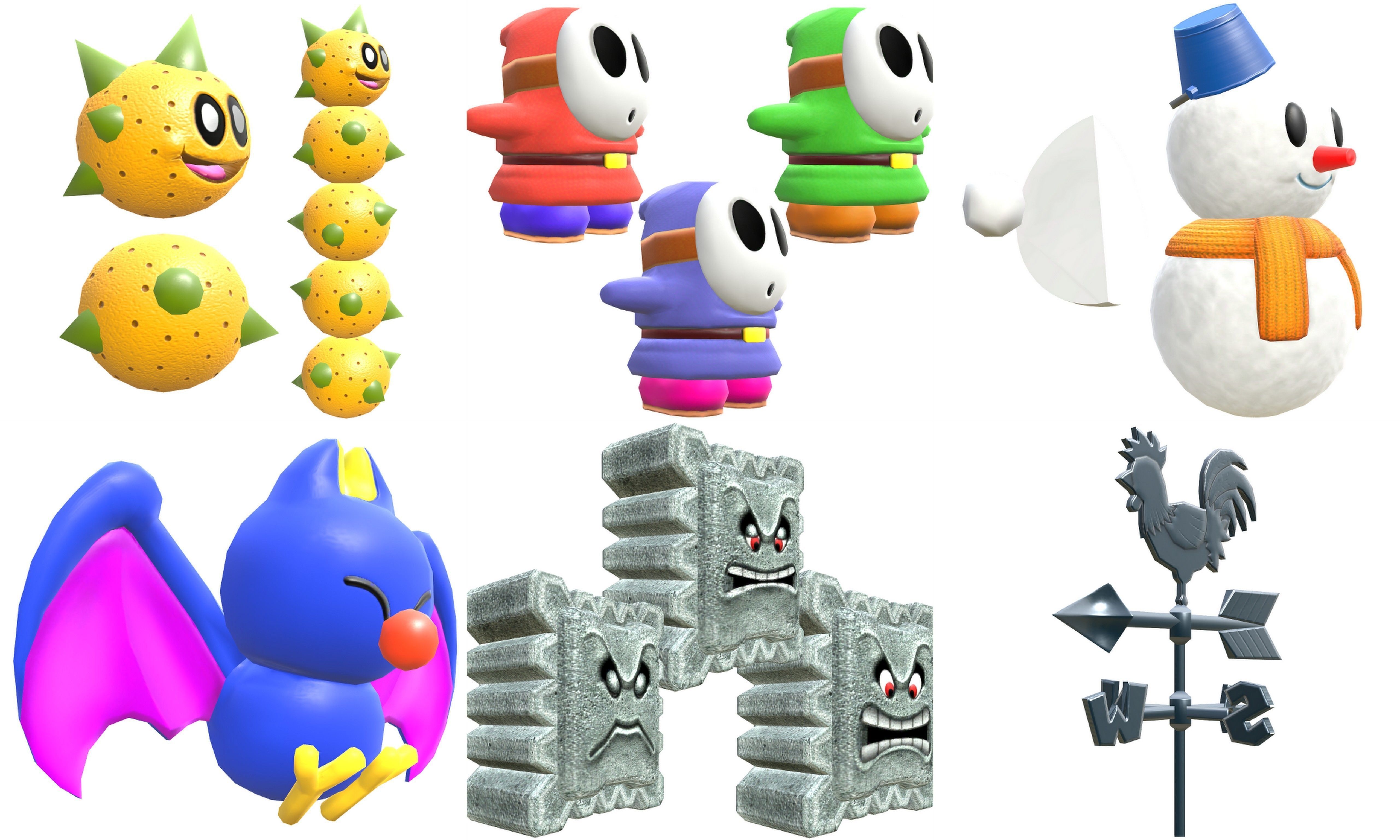 Collection Cartoon - Characters objects locations Low-poly 3D model_32