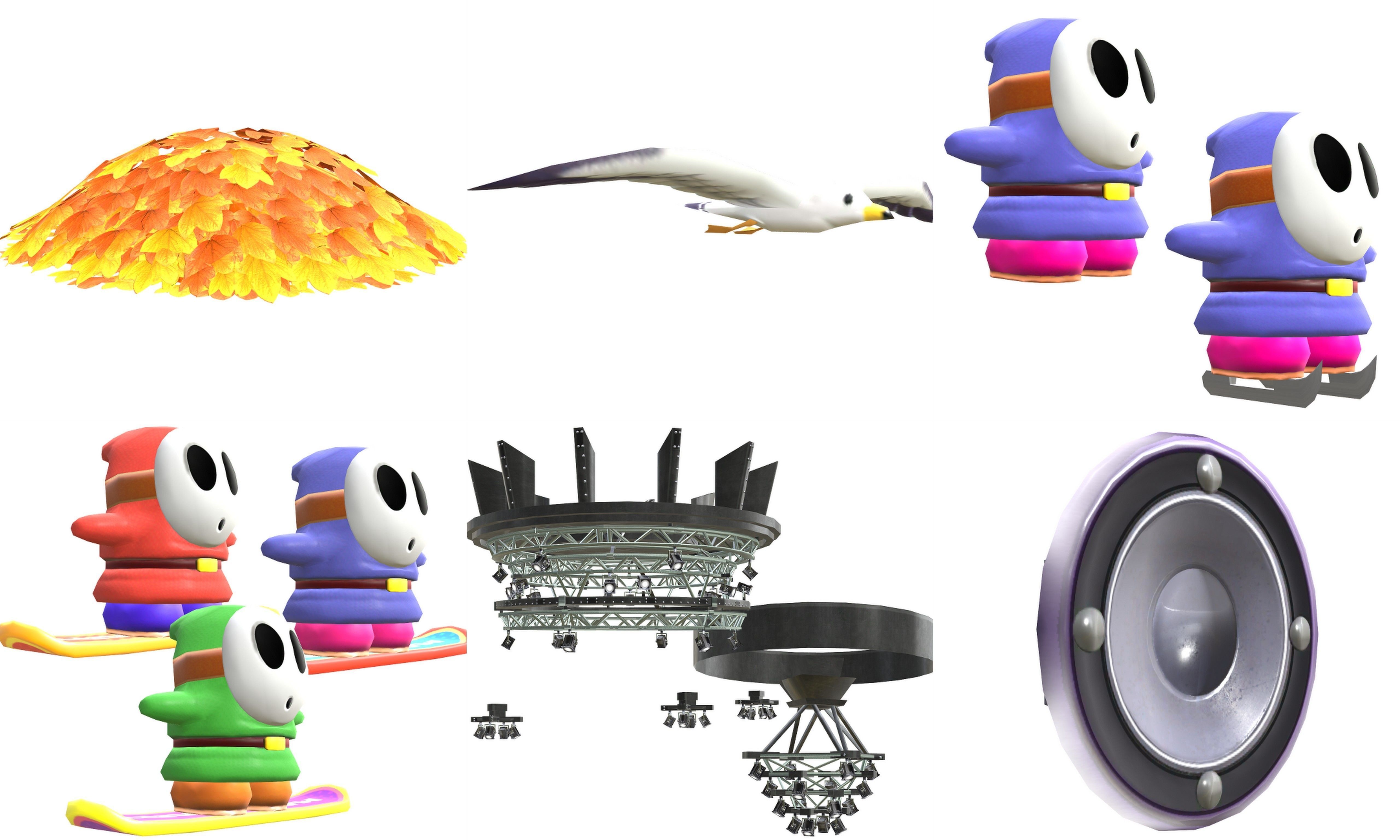 Collection Cartoon - Characters objects locations Low-poly 3D model_38