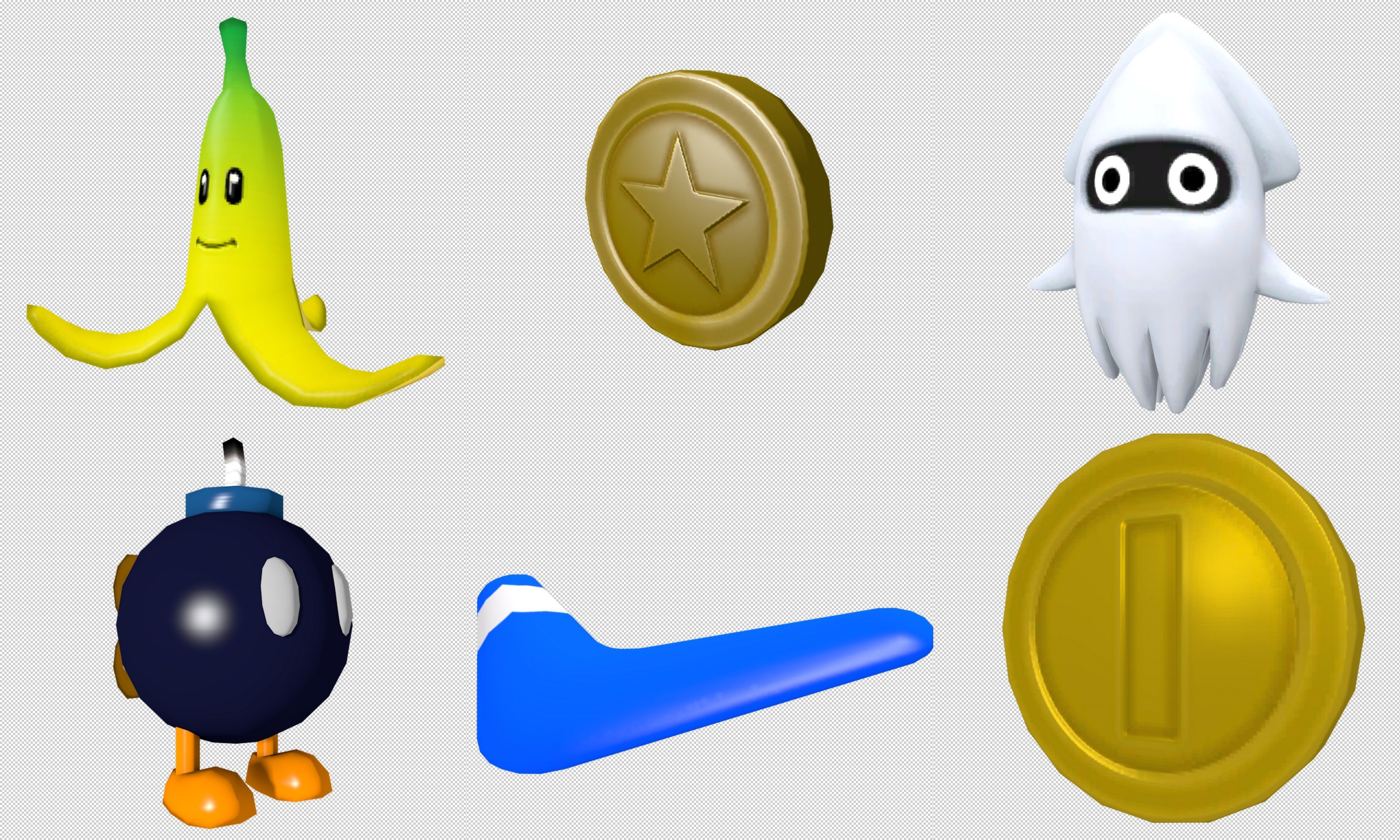 Collection Cartoon - Characters objects locations Low-poly 3D model_12