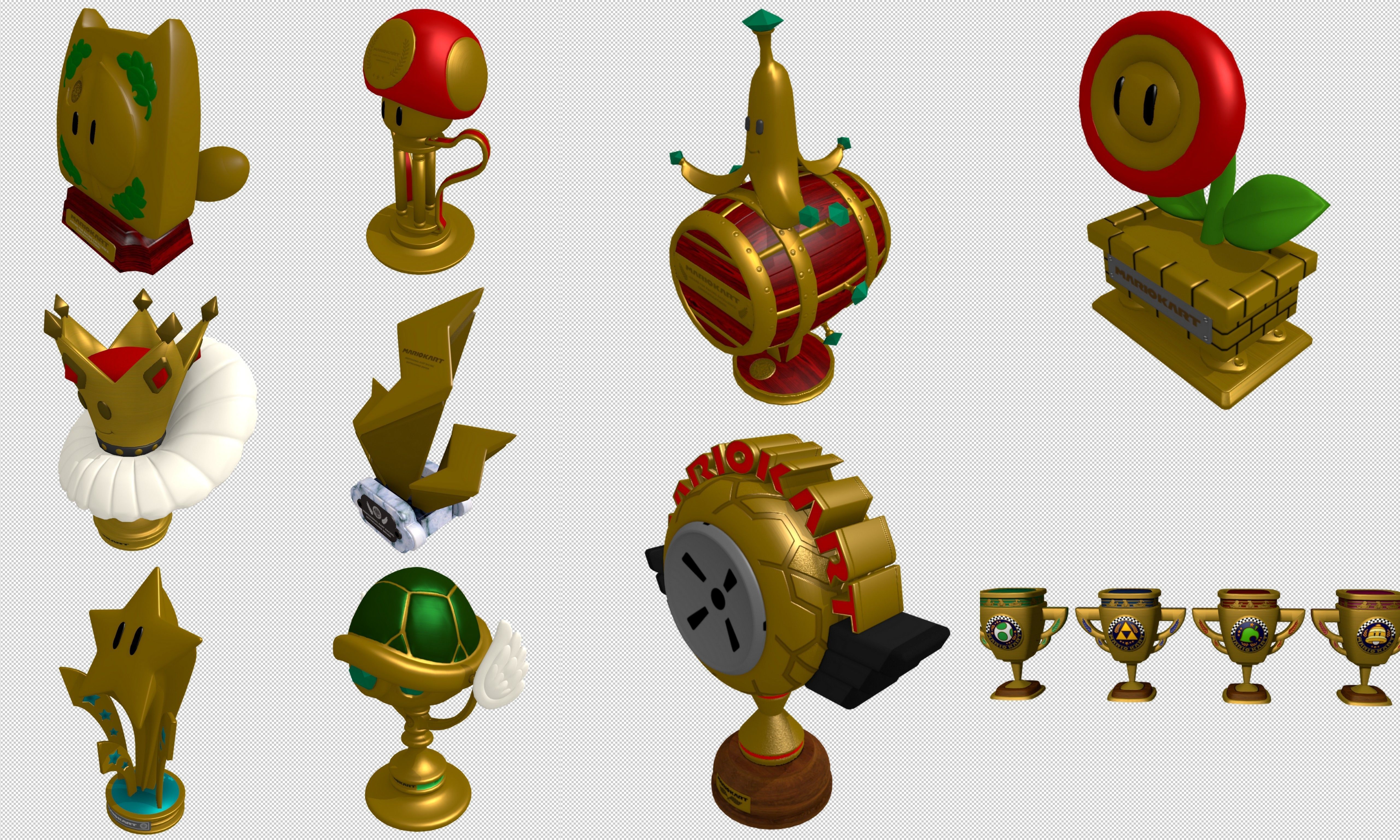 Collection Cartoon - Characters objects locations Low-poly 3D model_45