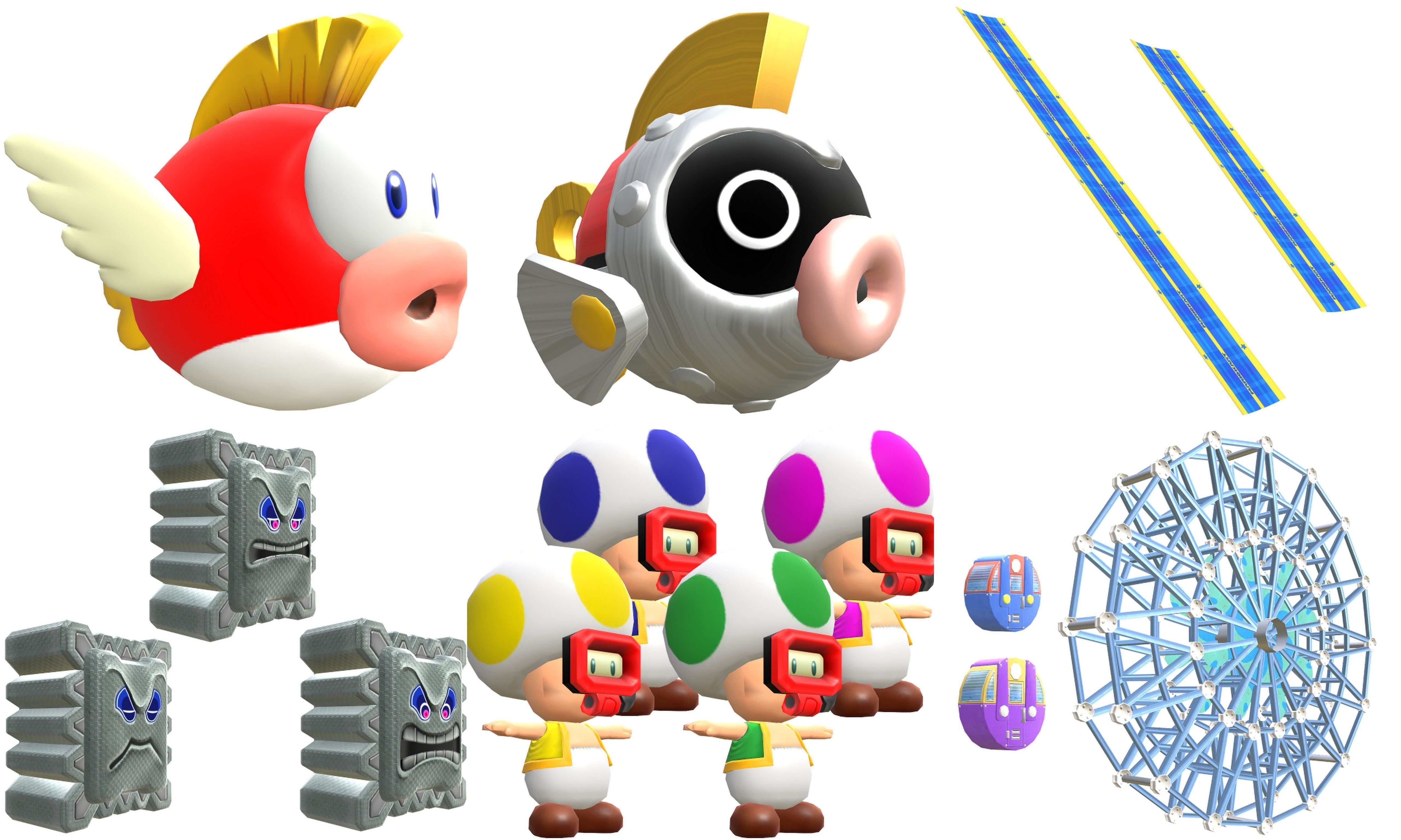 Collection Cartoon - Characters objects locations Low-poly 3D model_42