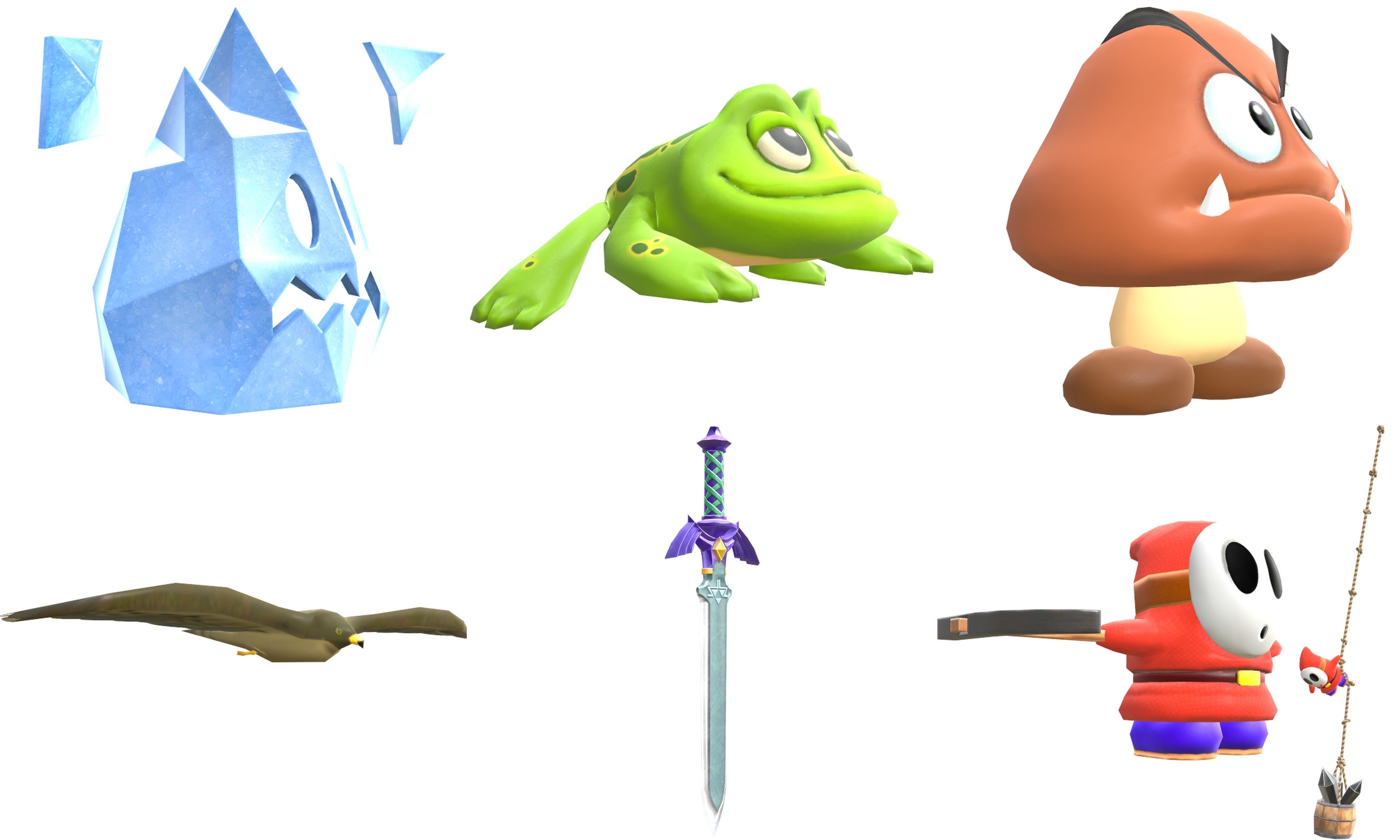 Collection Cartoon - Characters objects locations Low-poly 3D model_37