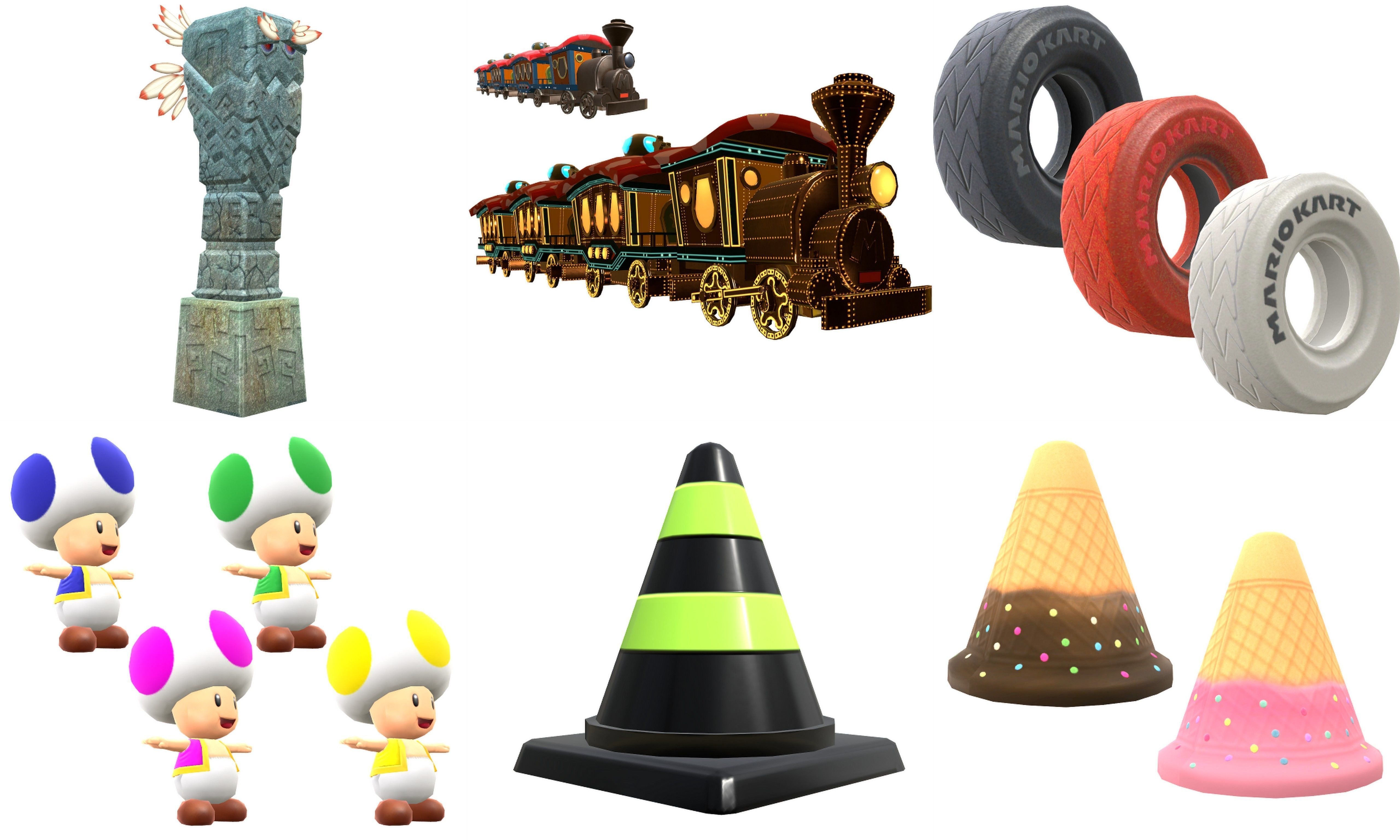 Collection Cartoon - Characters objects locations Low-poly 3D model_31