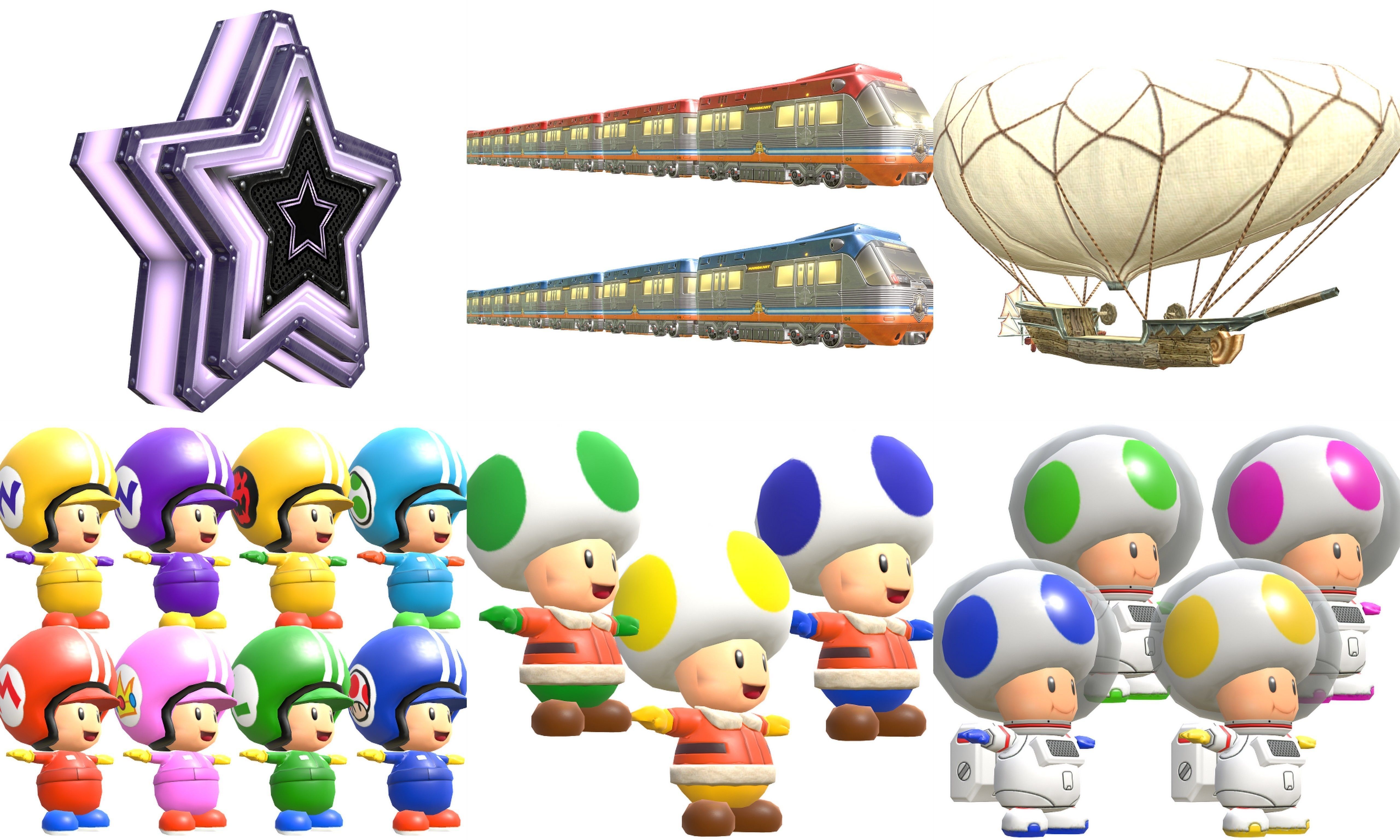 Collection Cartoon - Characters objects locations Low-poly 3D model_40