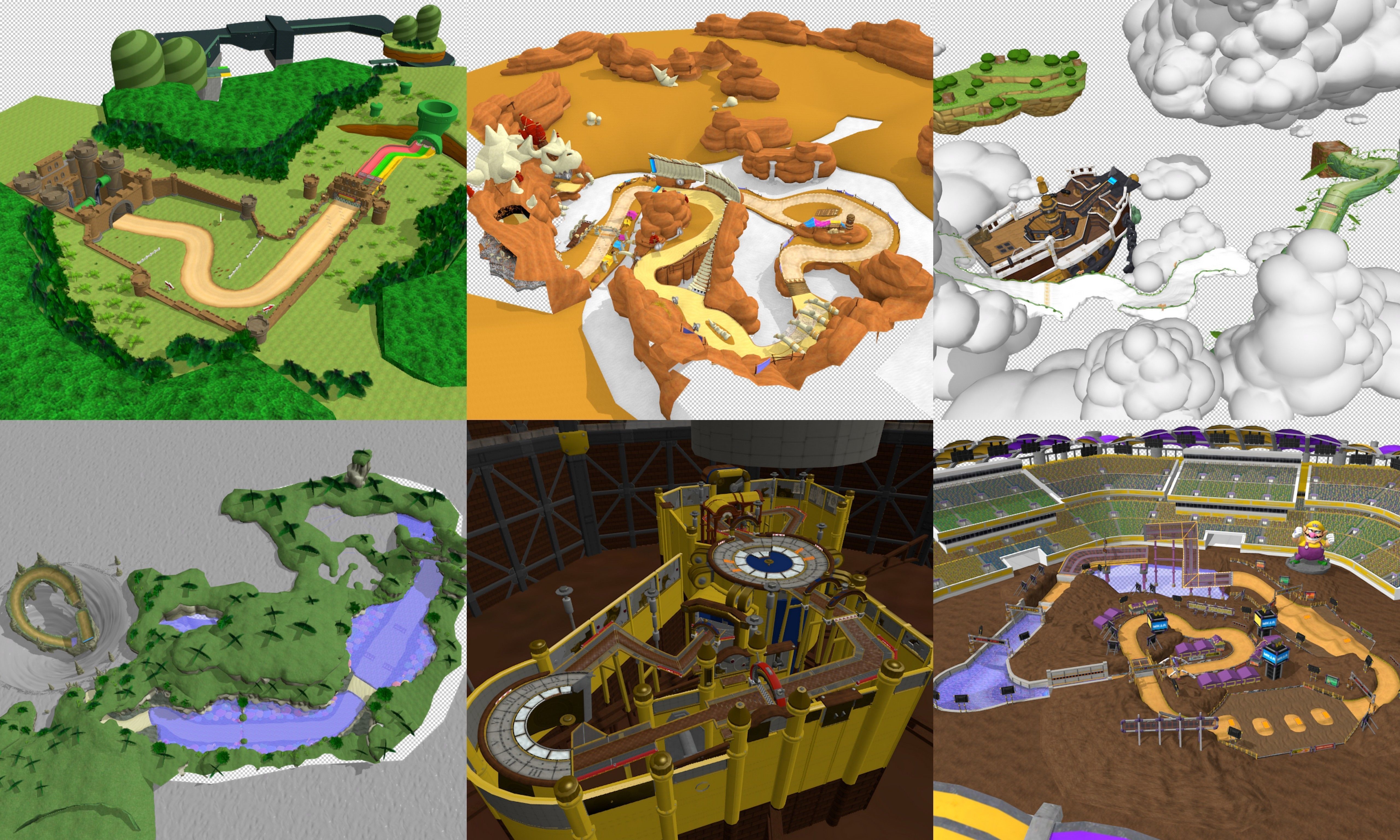 Collection Cartoon - Characters objects locations Low-poly 3D model_3