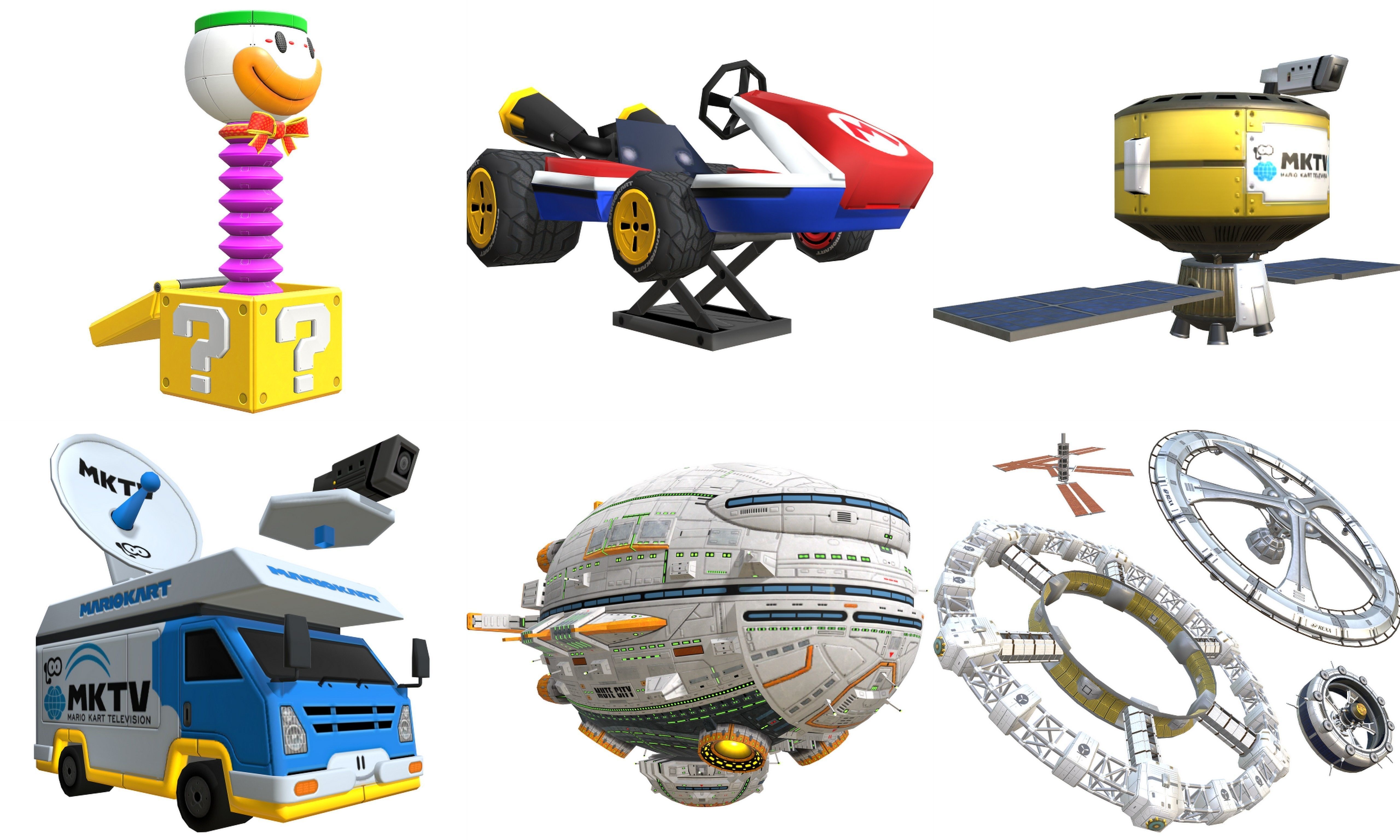 Collection Cartoon - Characters objects locations Low-poly 3D model_44