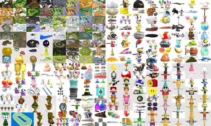 Collection Cartoon - Characters objects locations