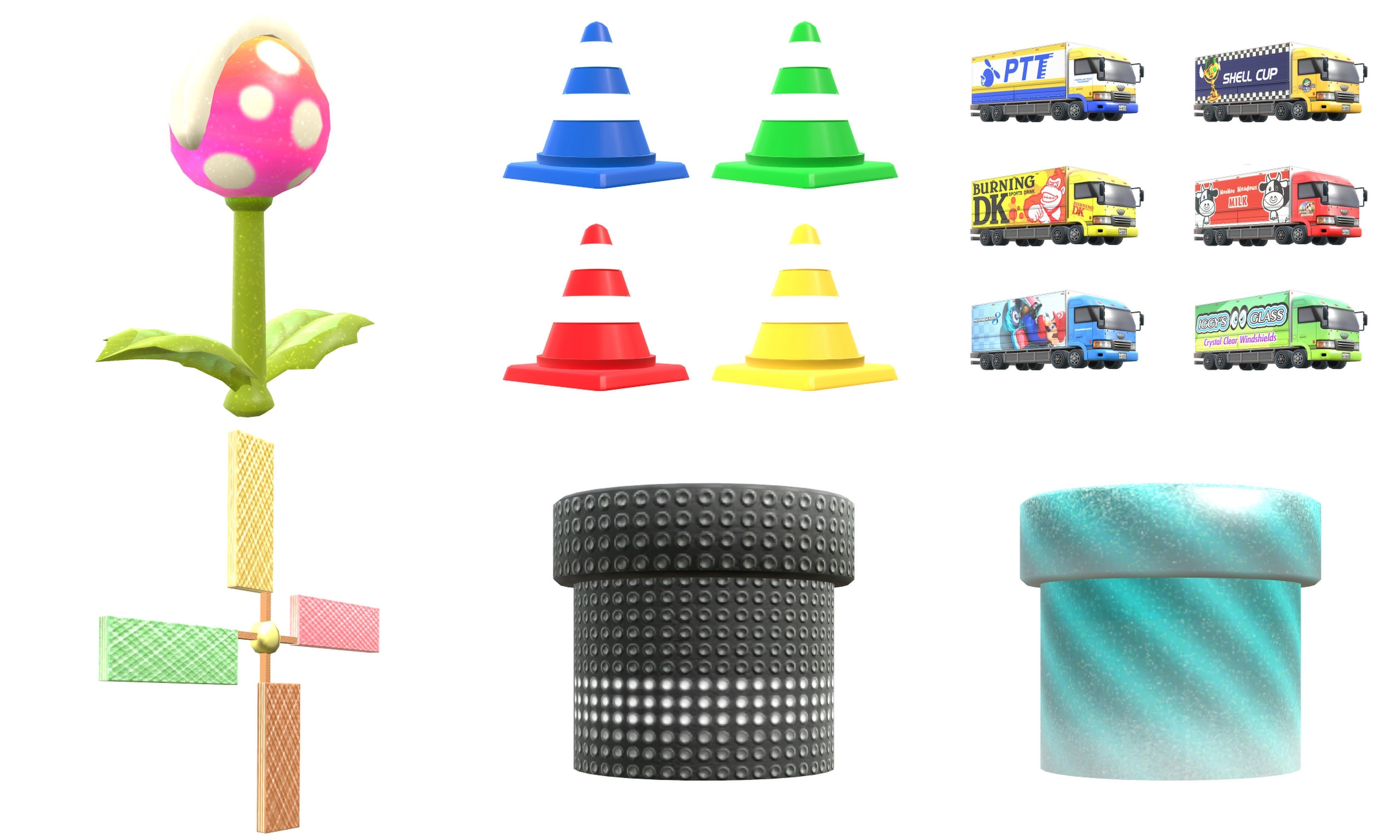Collection Cartoon - Characters objects locations Low-poly 3D model_30