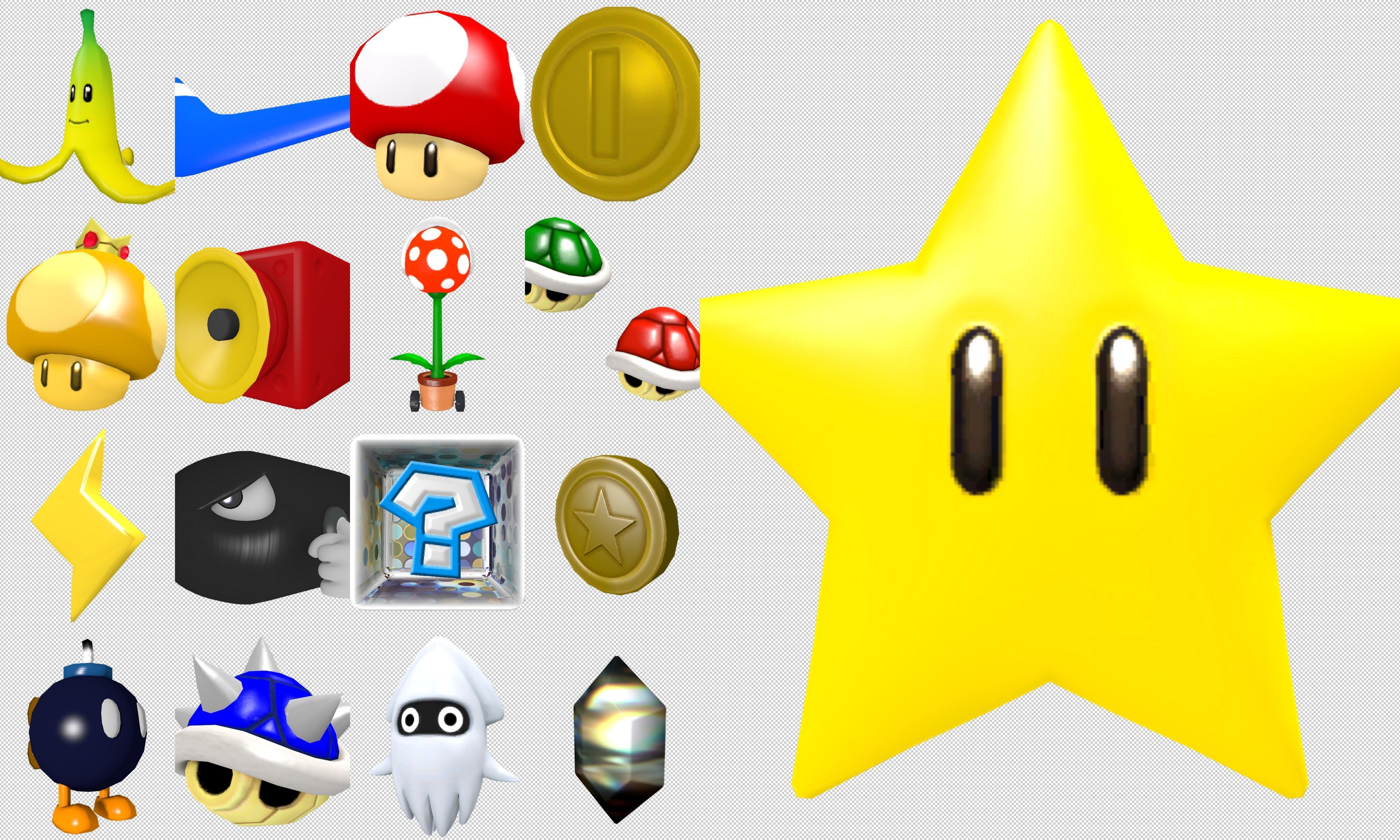 Collection Cartoon - Characters objects locations Low-poly 3D model_11