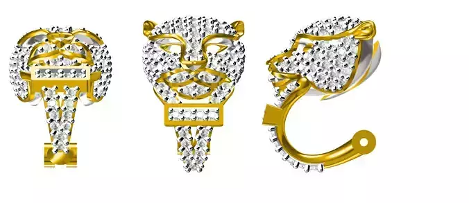 EARING BALI PANTHER OR ARTISTIC MODEL