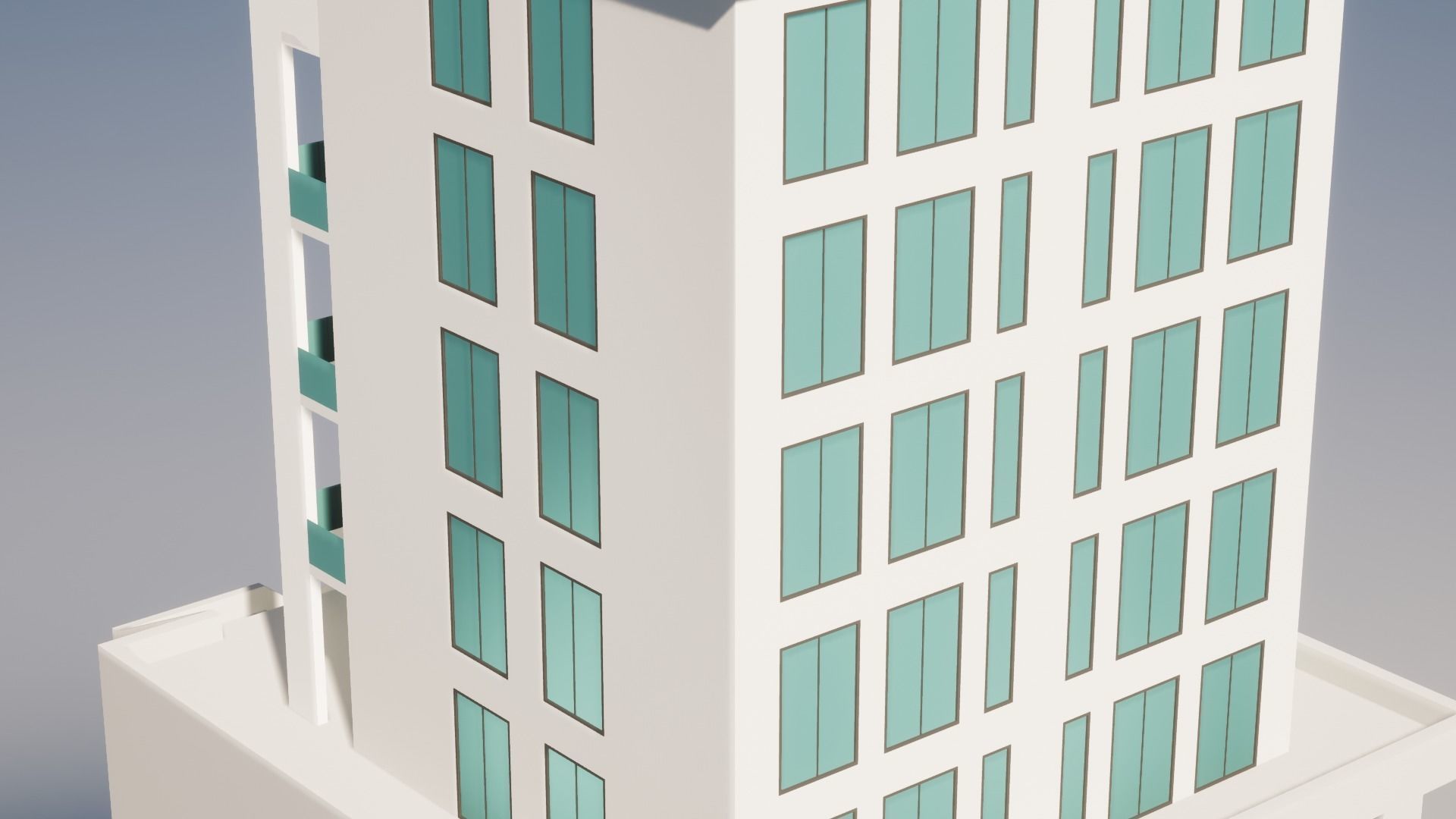 Low Poly Apartments - ED Model 6 Low-poly 3D model_4