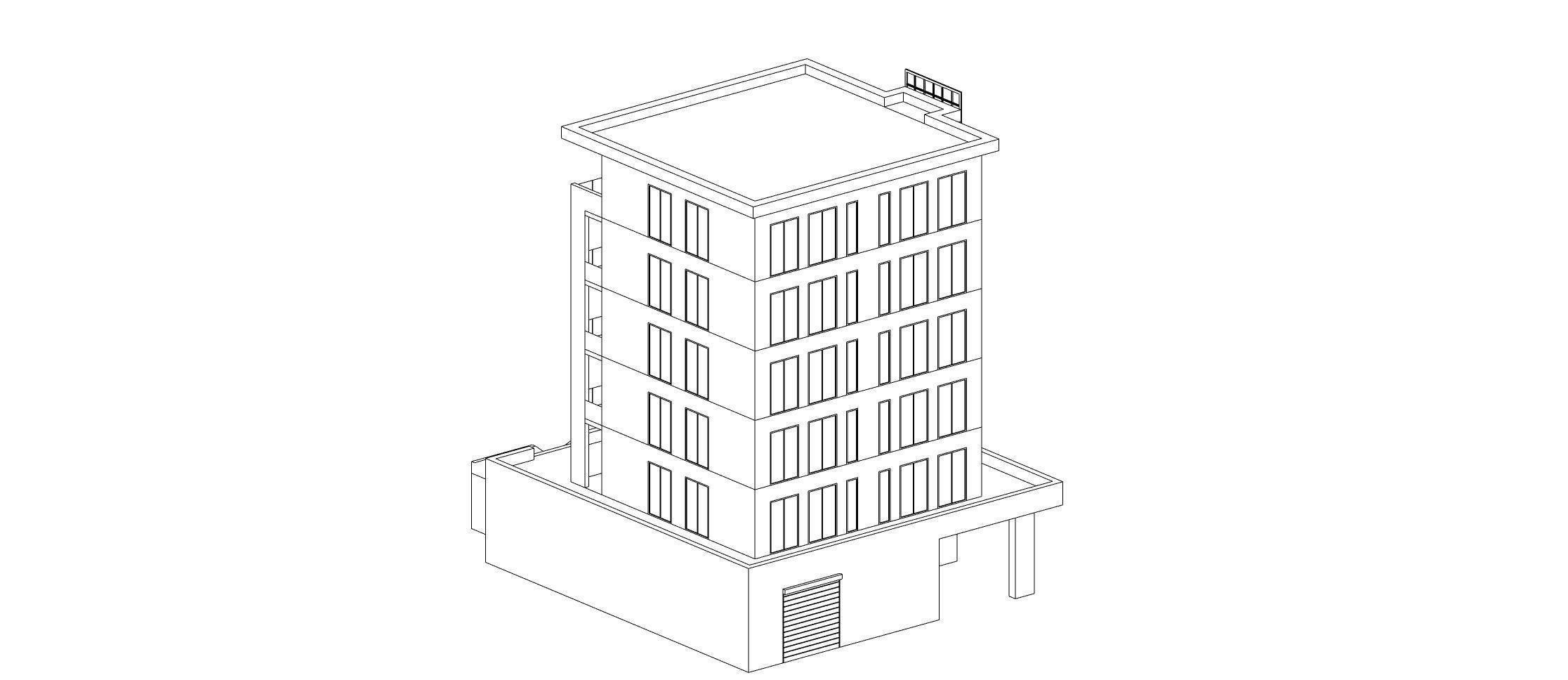 Low Poly Apartments - ED Model 6 Low-poly 3D model_33