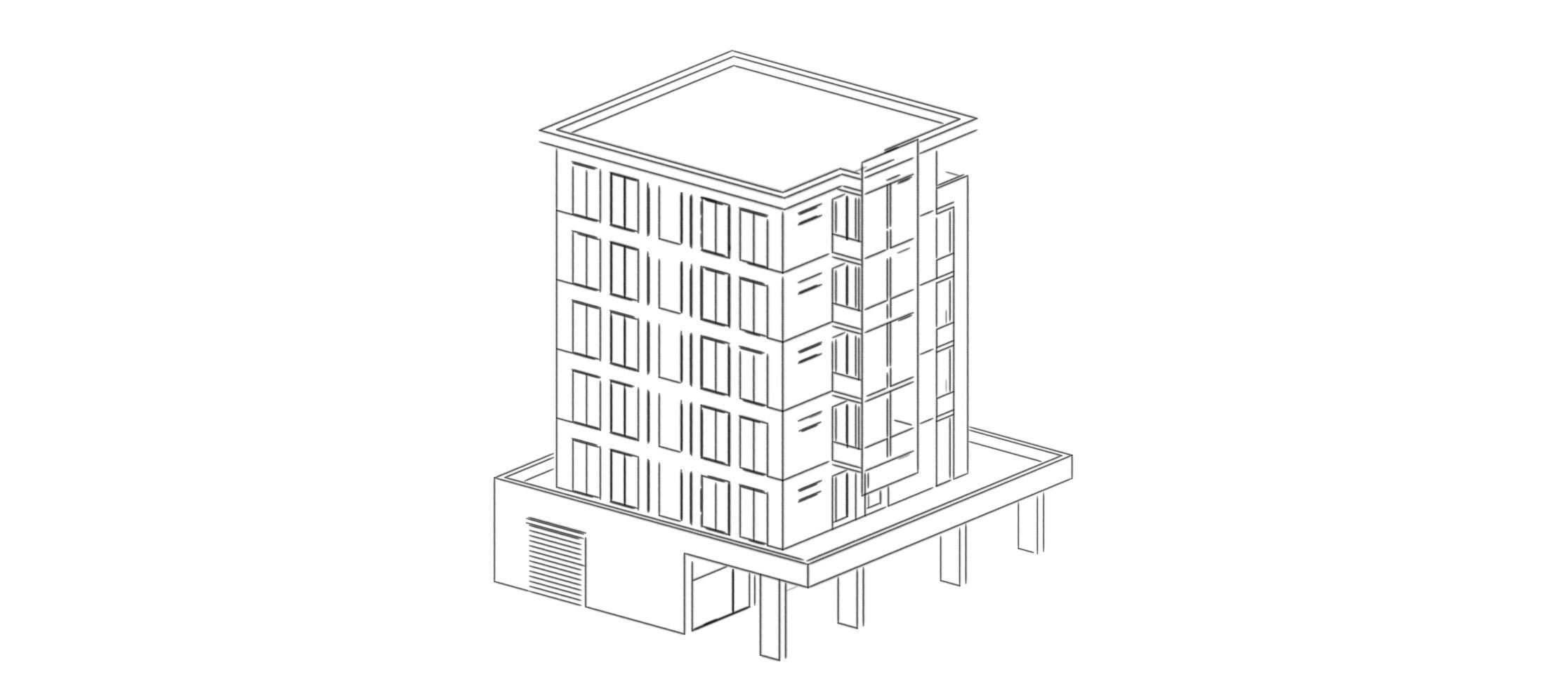 Low Poly Apartments - ED Model 6 Low-poly 3D model_10