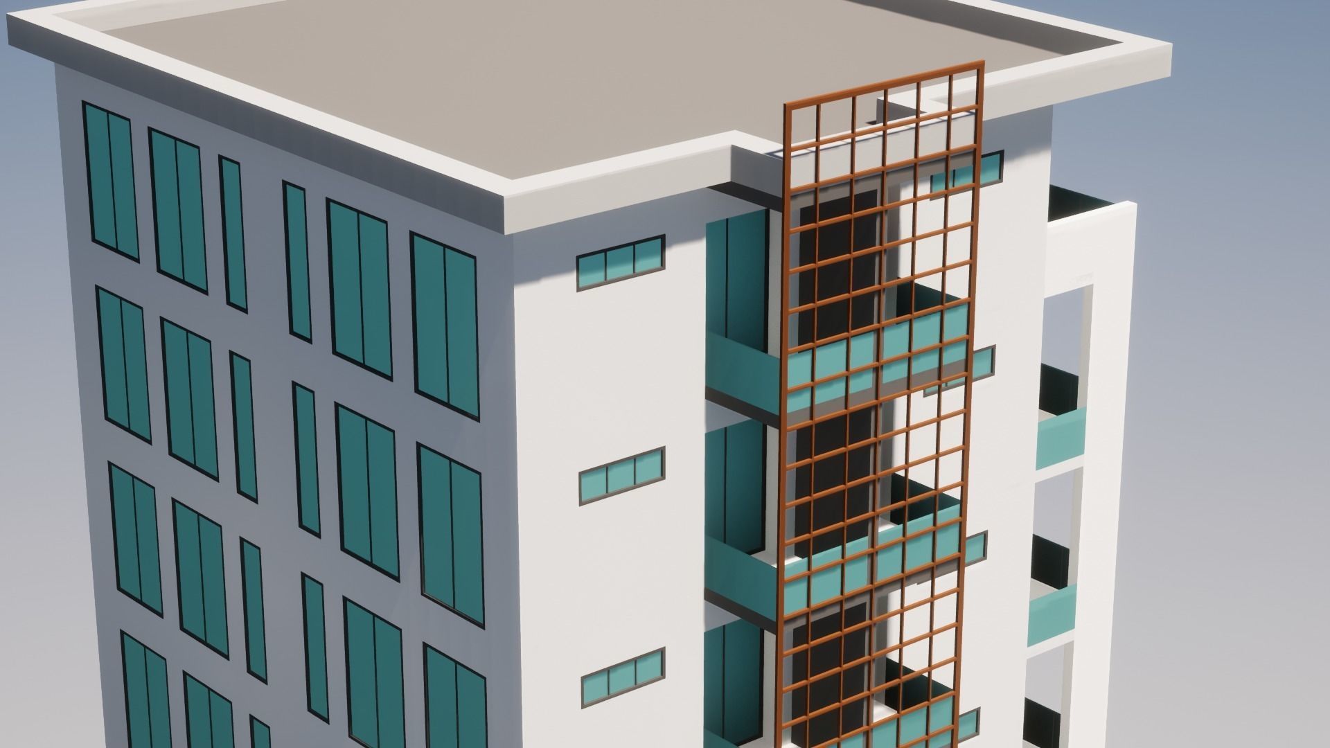 Low Poly Apartments - ED Model 6 Low-poly 3D model_5