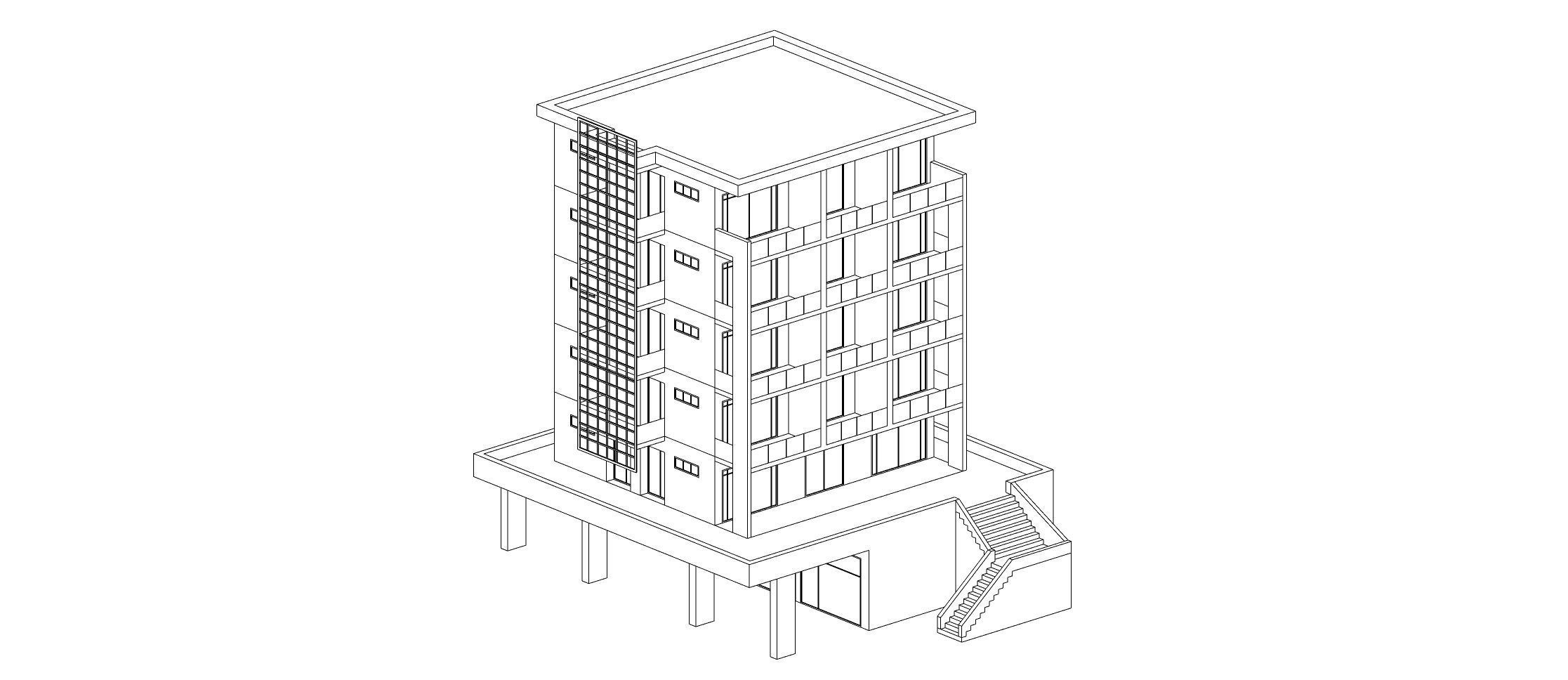 Low Poly Apartments - ED Model 6 Low-poly 3D model_18