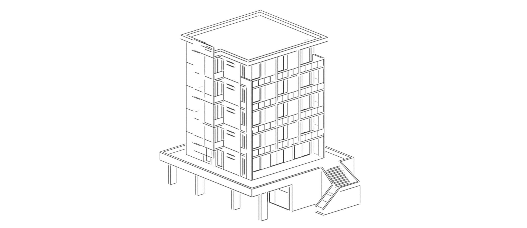 Low Poly Apartments - ED Model 6 Low-poly 3D model_28