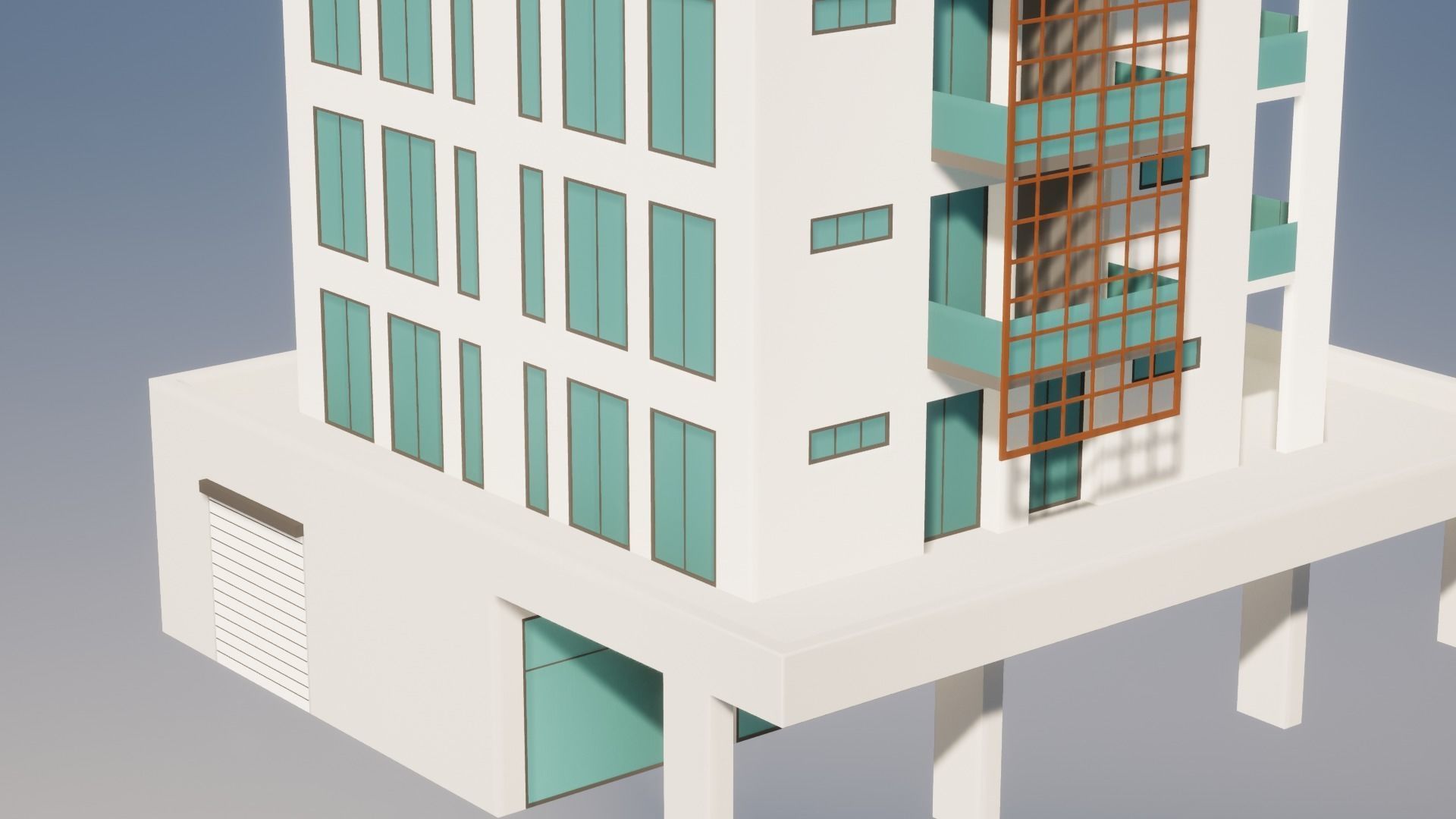 Low Poly Apartments - ED Model 6 Low-poly 3D model_6
