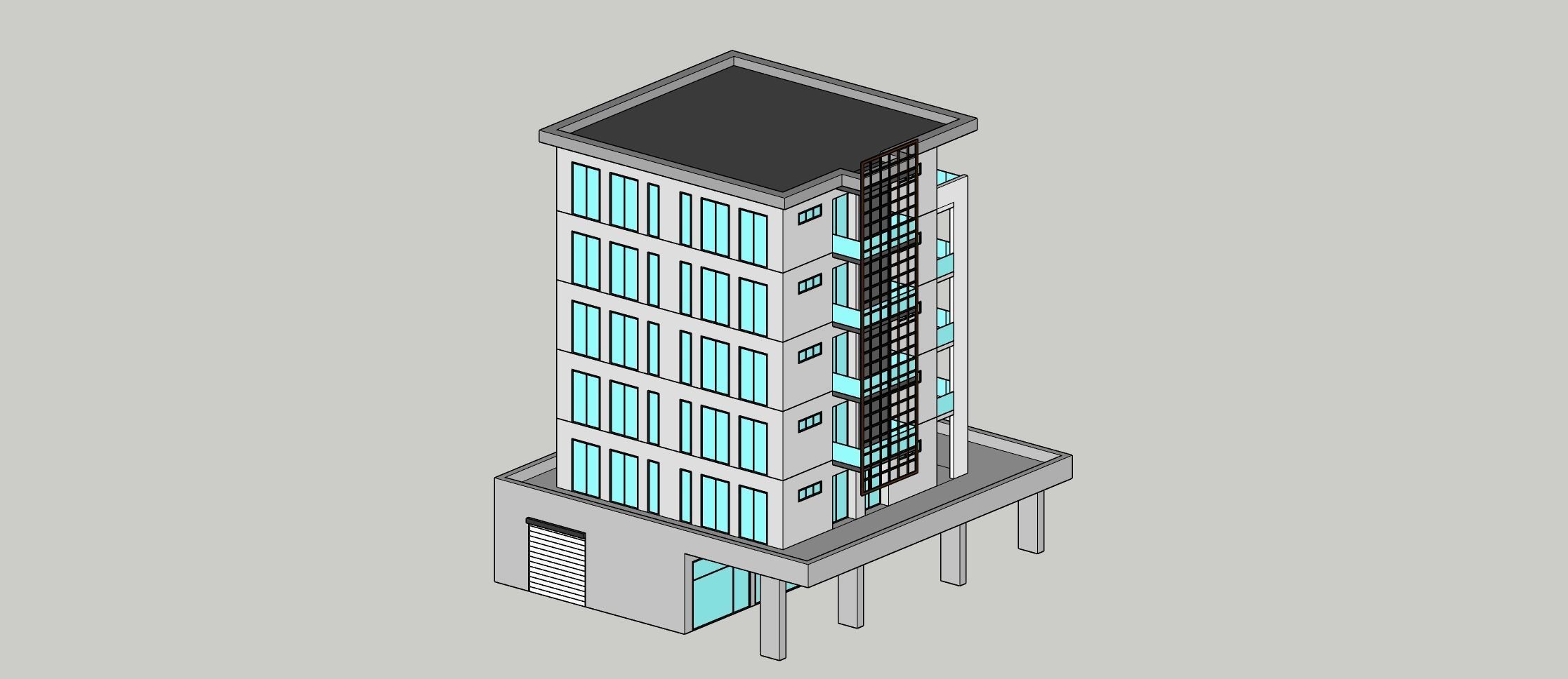 Low Poly Apartments - ED Model 6 Low-poly 3D model_8