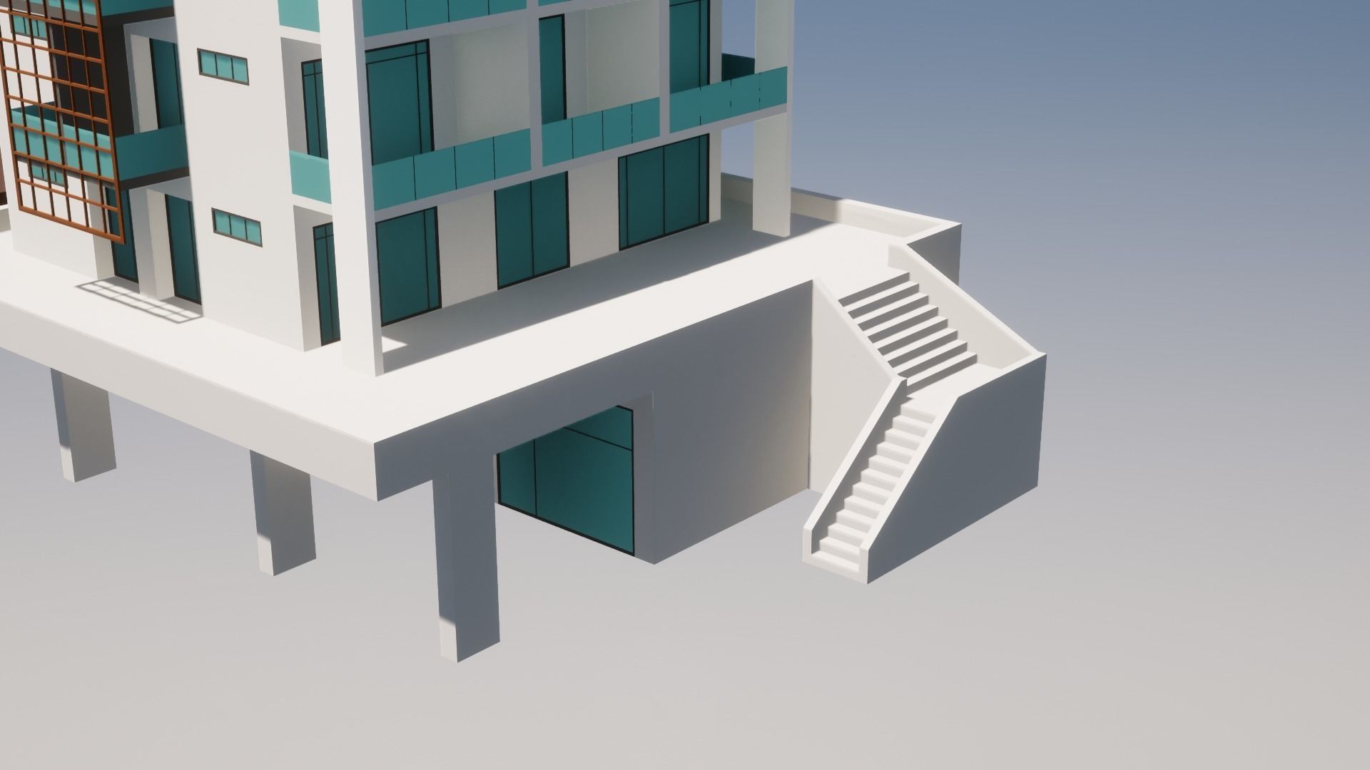 Low Poly Apartments - ED Model 6 Low-poly 3D model_38