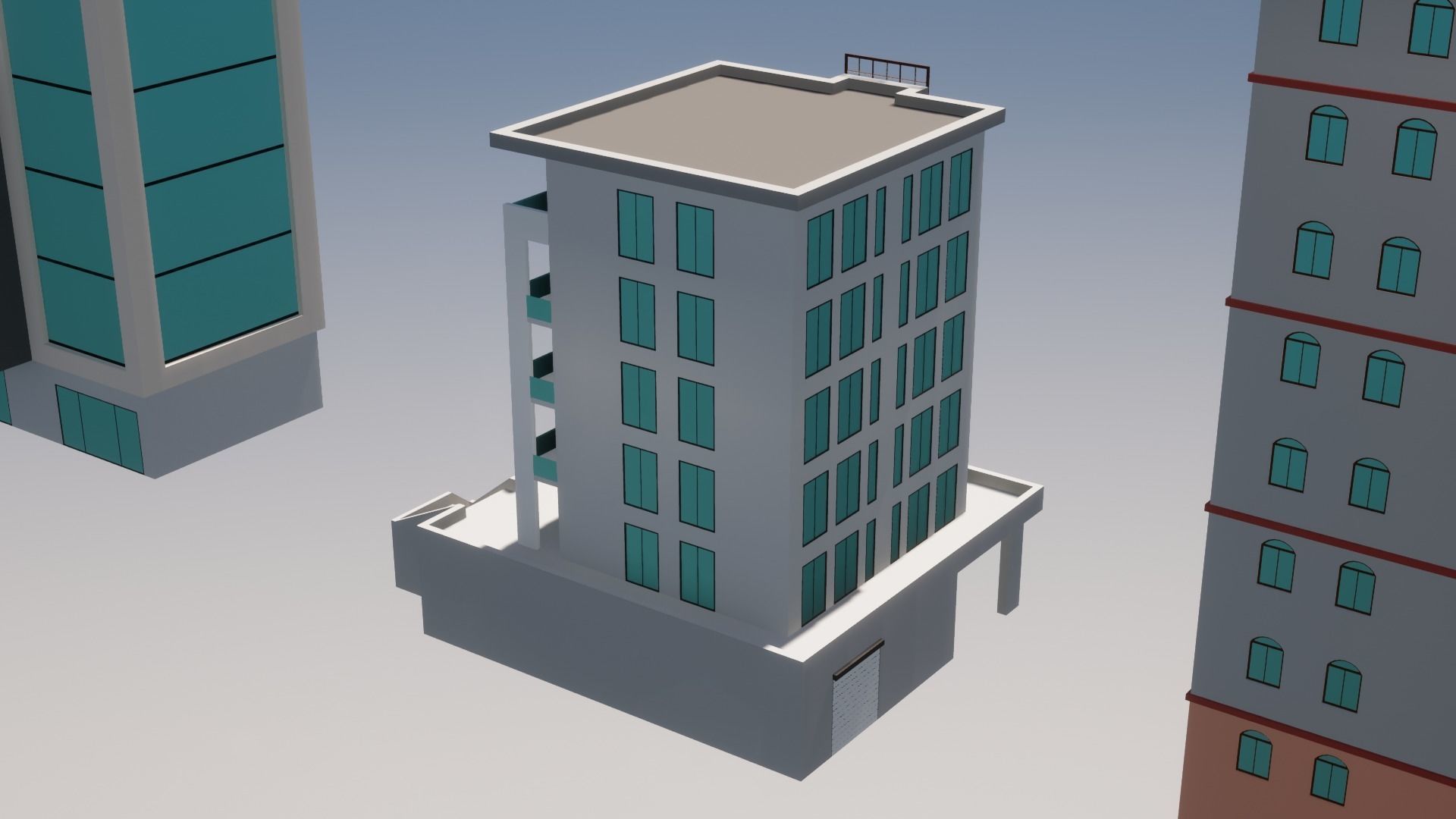 Low Poly Apartments - ED Model 6 Low-poly 3D model_40