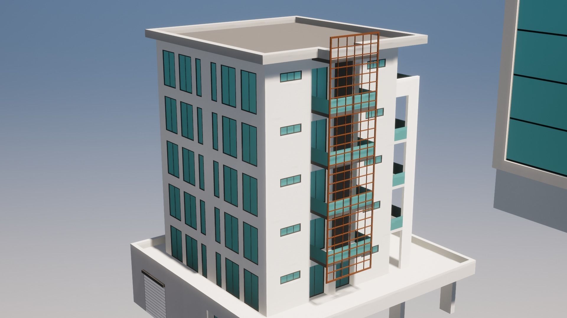 Low Poly Apartments - ED Model 6 Low-poly 3D model_39