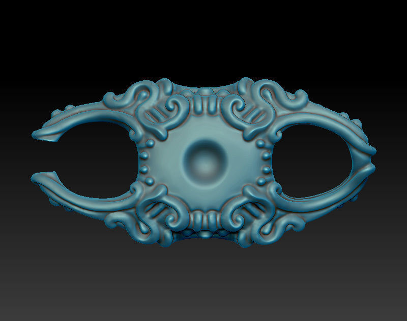 Sculpting bracelet design - jewelry model 3D print model_2