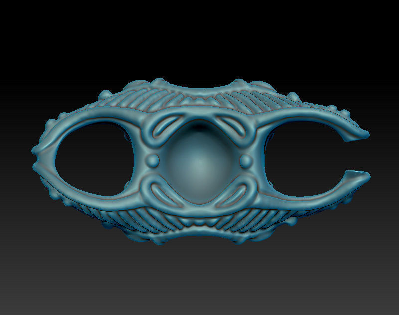Sculpting bracelet design - jewelry model 3D print model_3