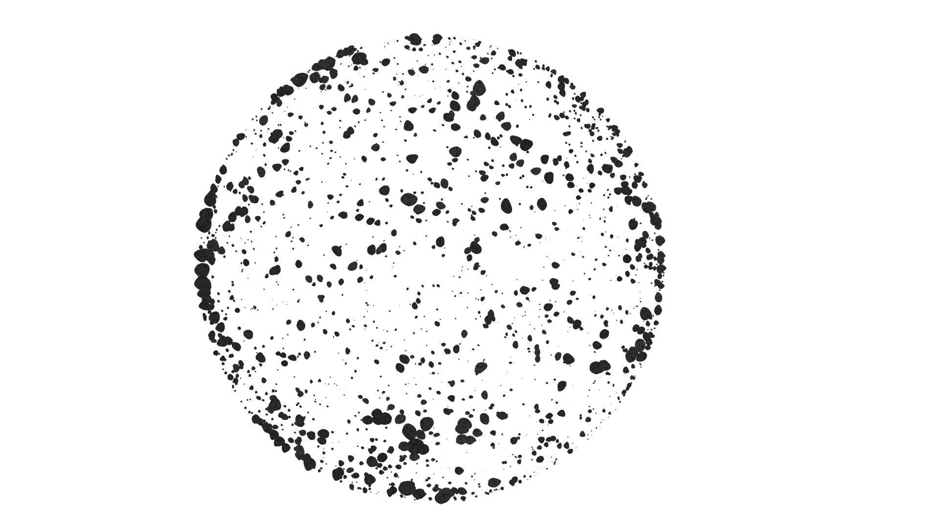 Editable Asteroids Filed Scene 360 PBR 4K Low-poly 3D model_3