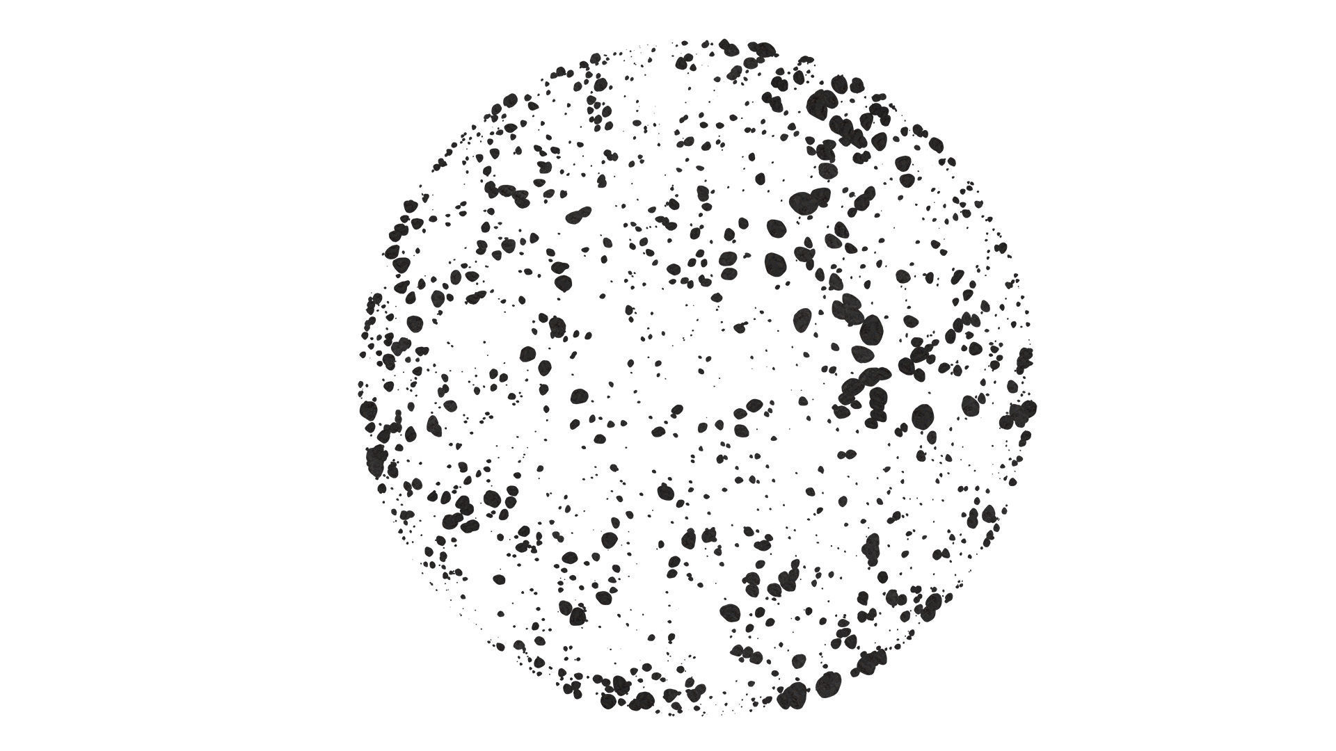 Editable Asteroids Filed Scene 360 PBR 4K Low-poly 3D model_9