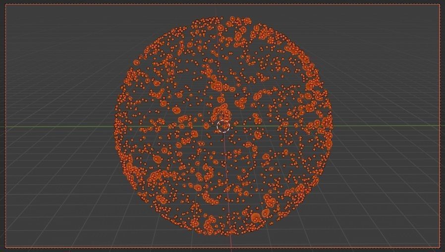 Editable Asteroids Filed Scene 360 PBR 4K Low-poly 3D model_19