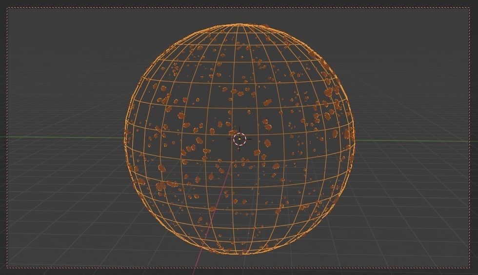 Editable Asteroids Filed Scene 360 PBR 4K Low-poly 3D model_17