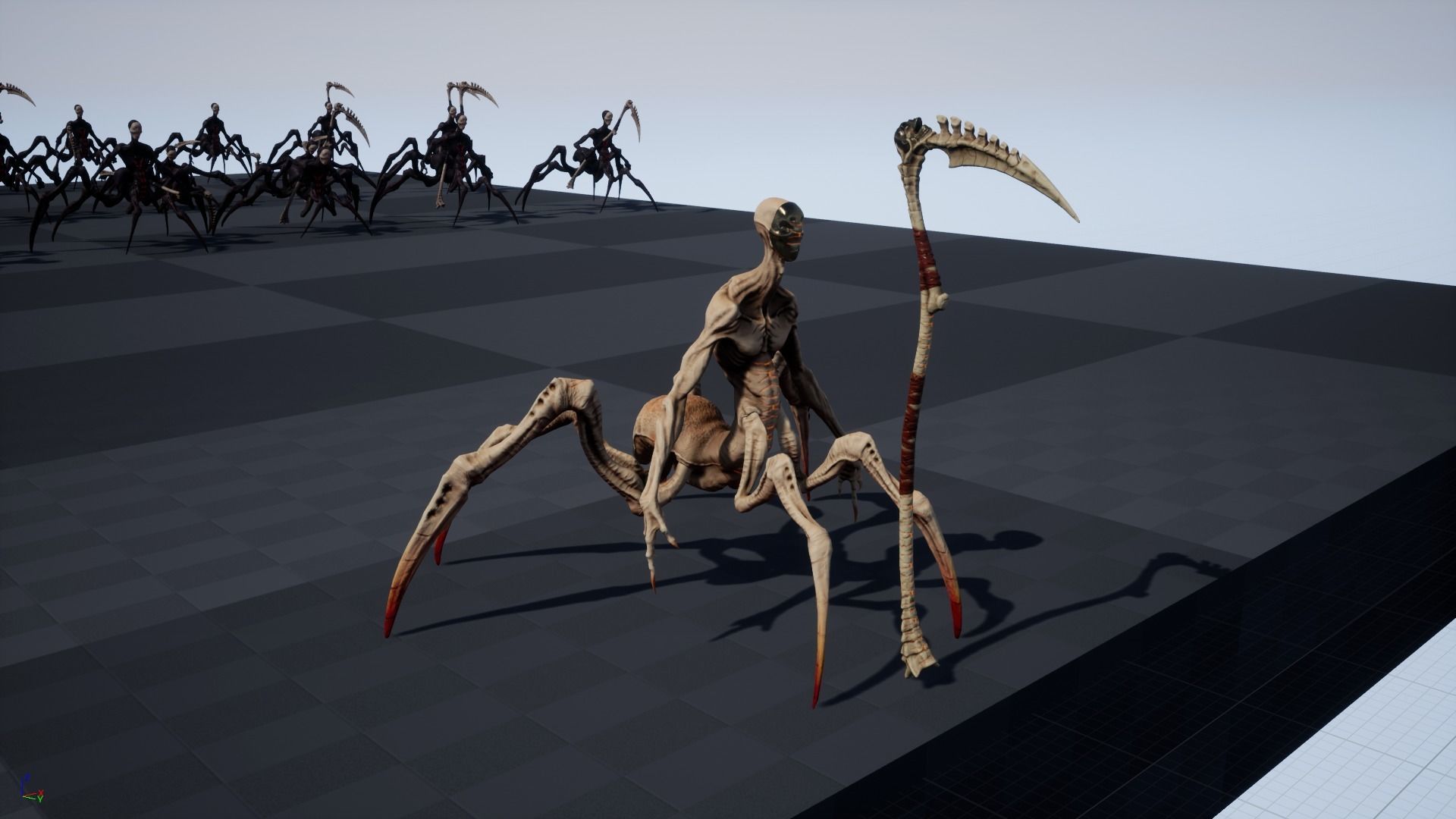 character Tired Reaper Low-poly 3D model_24