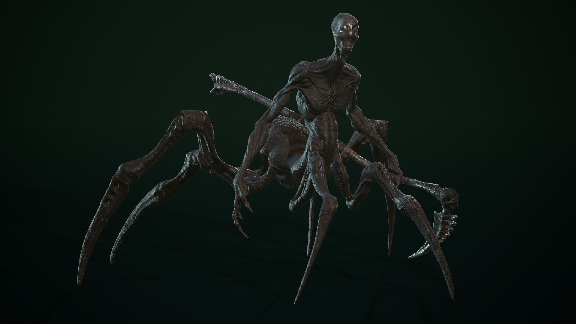character Tired Reaper Low-poly 3D model_16