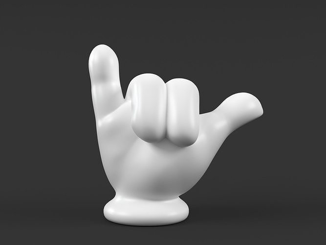 Mickey Hand Shaka v1 3D print model